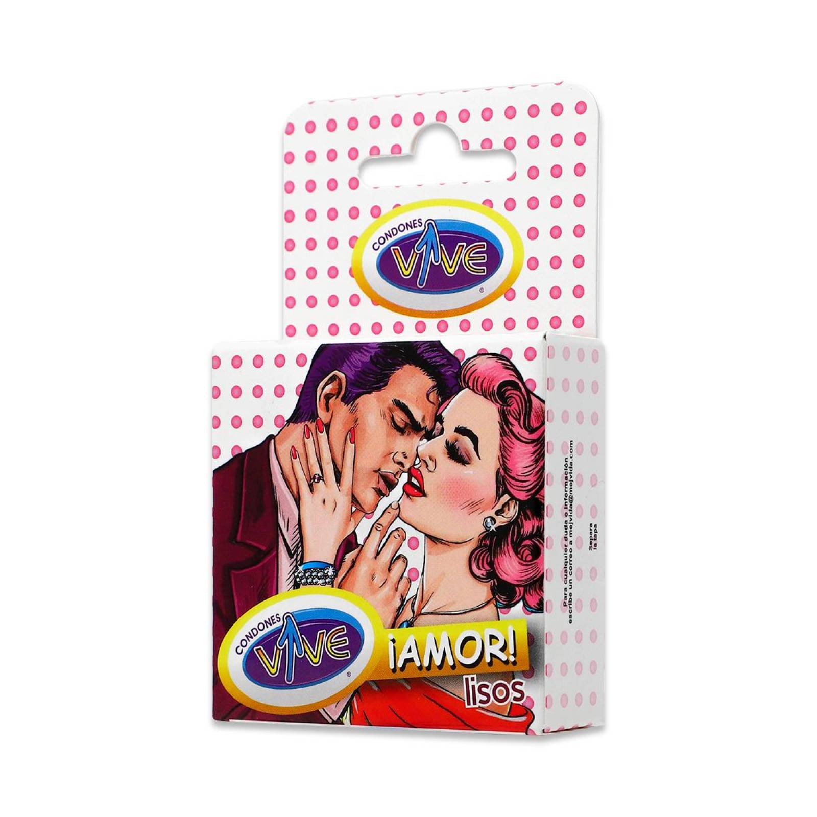 Condones Vive Amor Lisos, 3 Condondes Lisos Lubricados