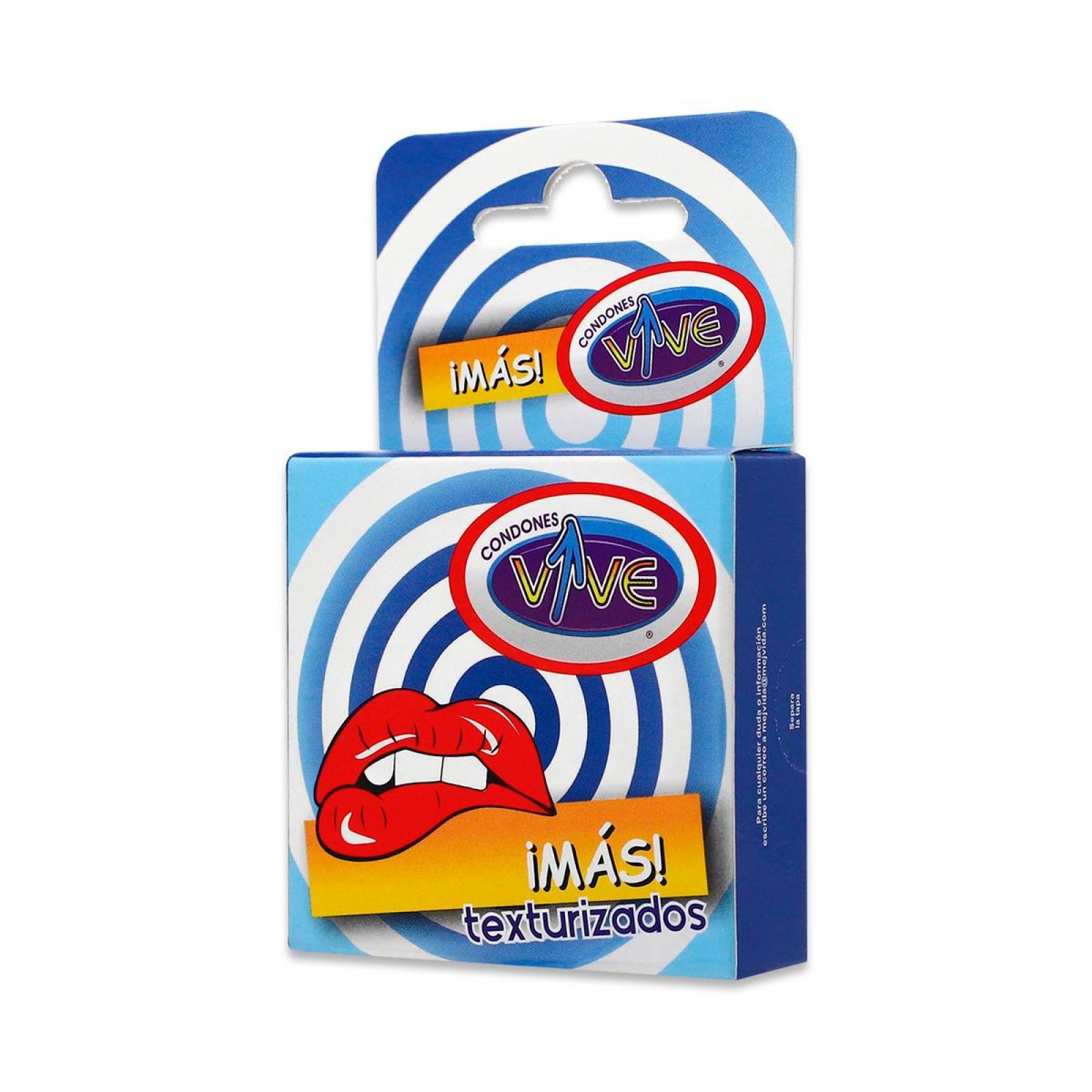 Condones Vive Mas Texturizados 3 Condones Texturizados Con Anillos Y Puntos 