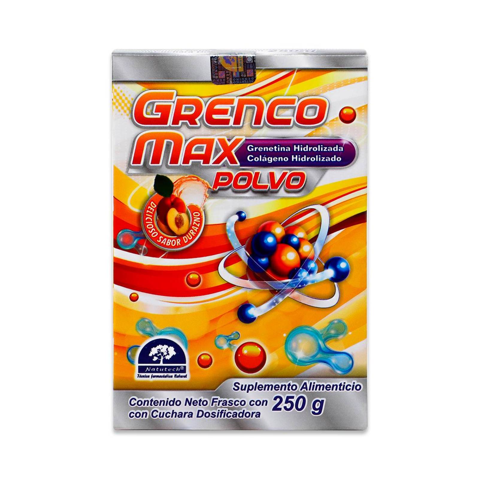 Suplemento alimenticio Natutech Grenco Max Polvo, Frasco Con 250 G