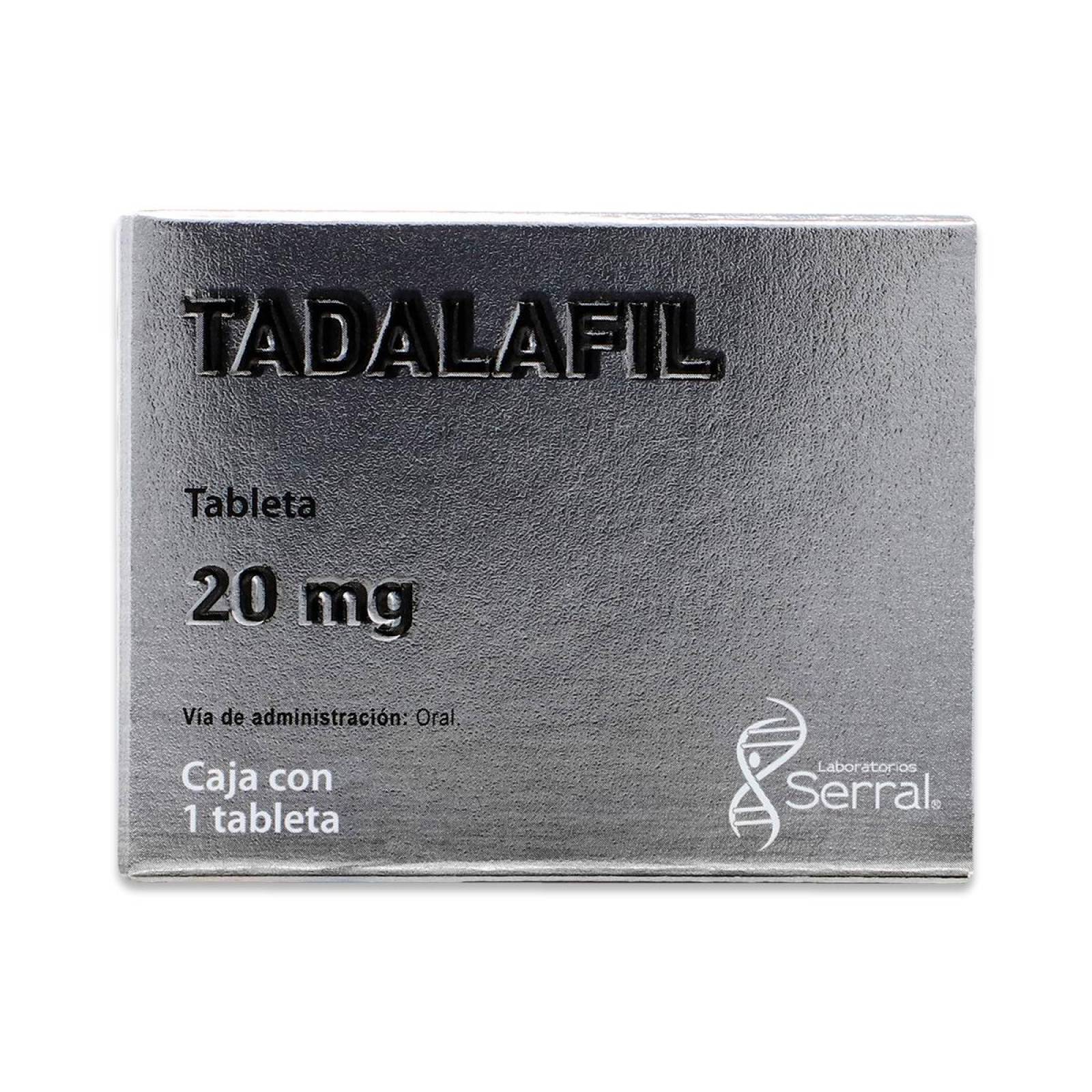 Tadalafil Serral Caja Con 1 Tableta De 20 Mg 