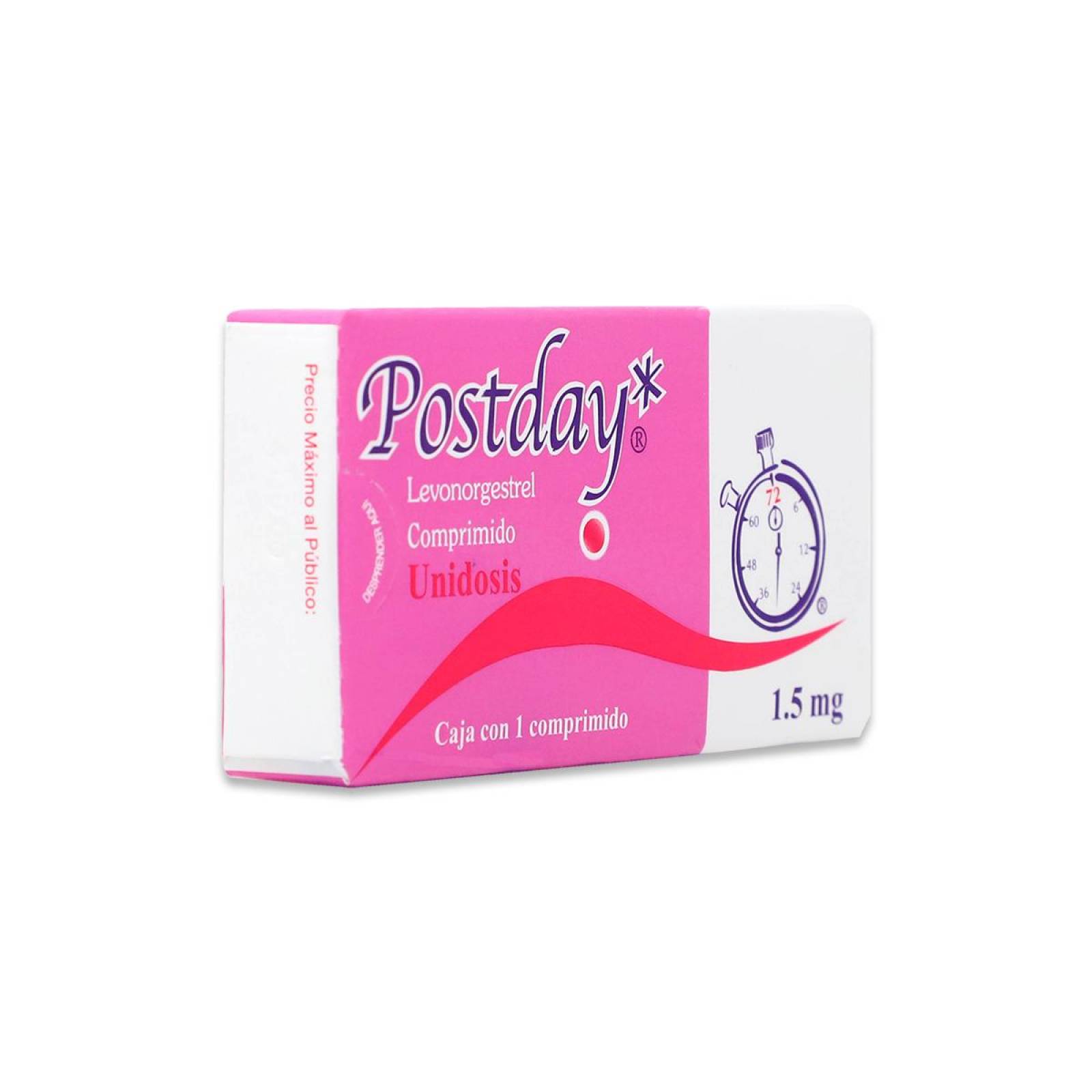 Pastilla anticonceptiva Ifa Postday Levonorgestrel Caja Con 1 Comprimido 1.5 Mg