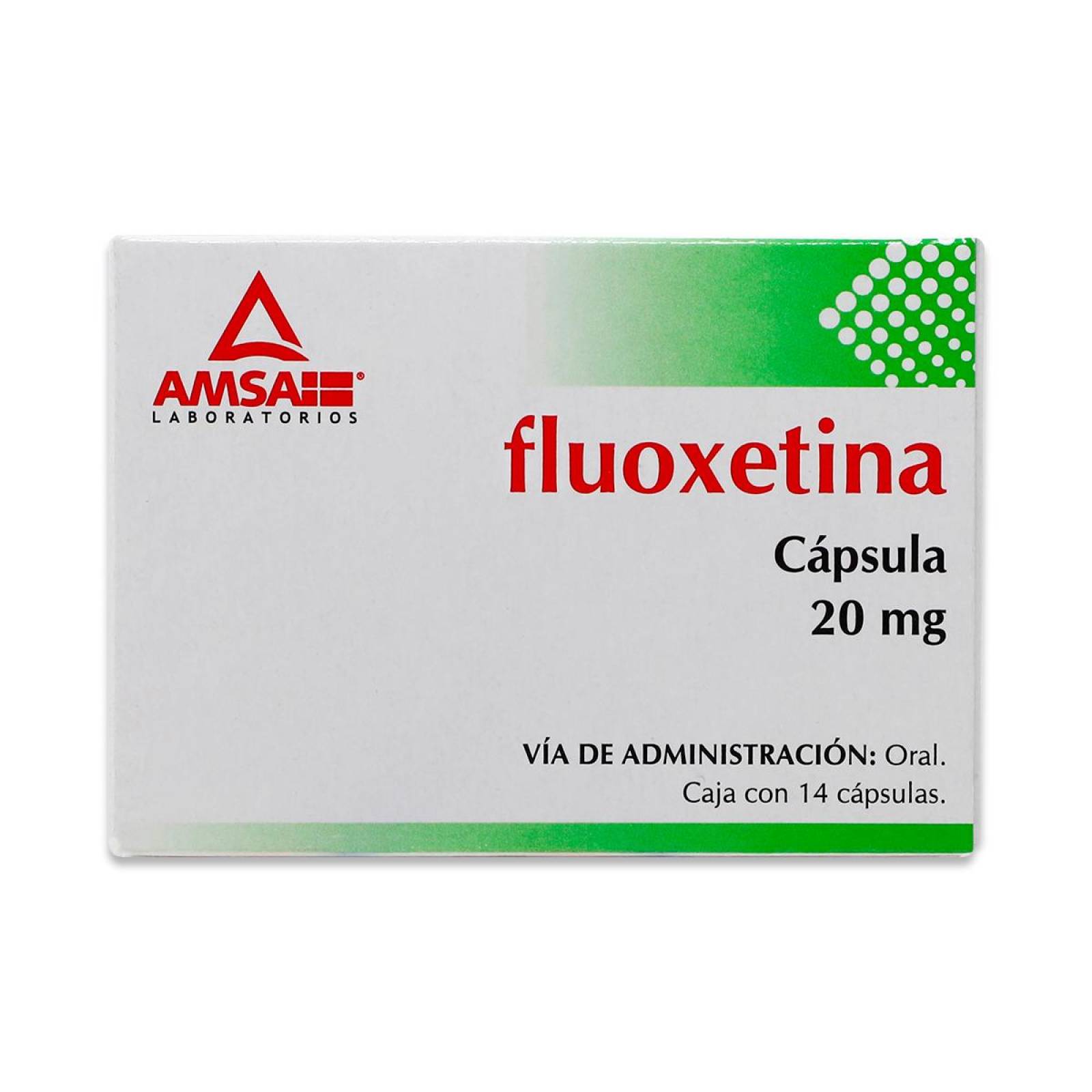 Fluoxetina Amsa Caja Con 14 Capsulas 