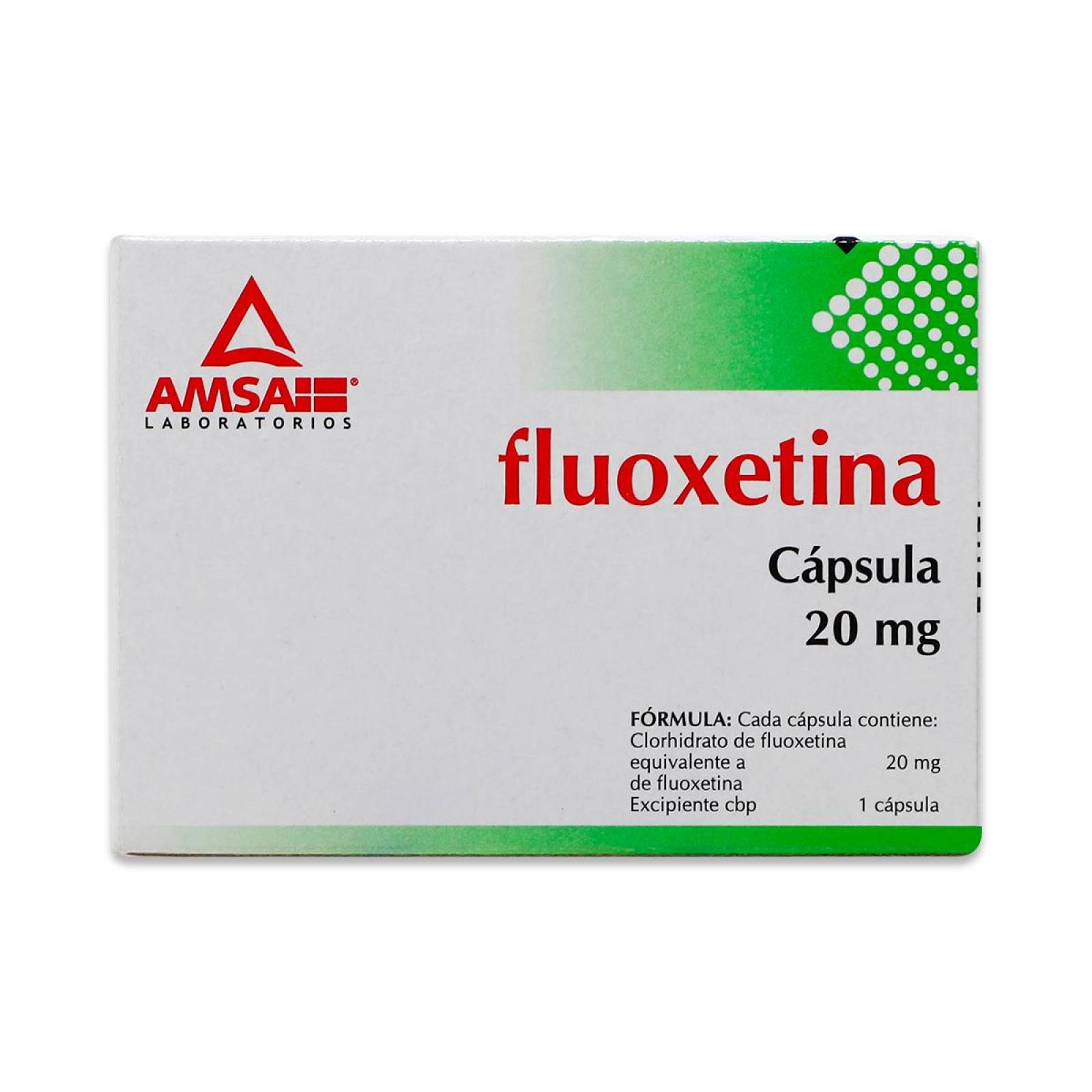 Fluoxetina Amsa Caja Con 14 Capsulas 