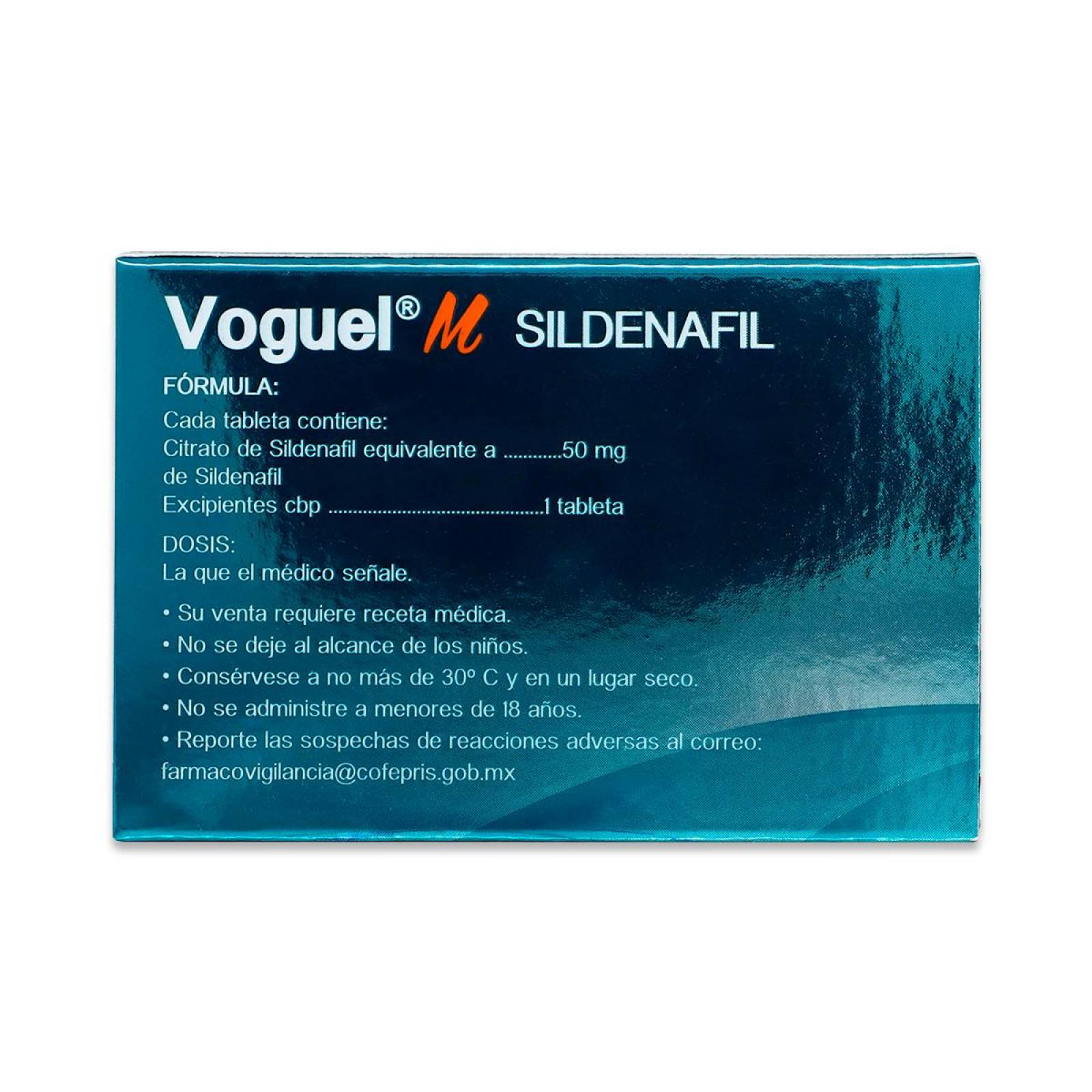 Sildenafil Maver Voguel Masticable 1 Tableta De 50 Mg 