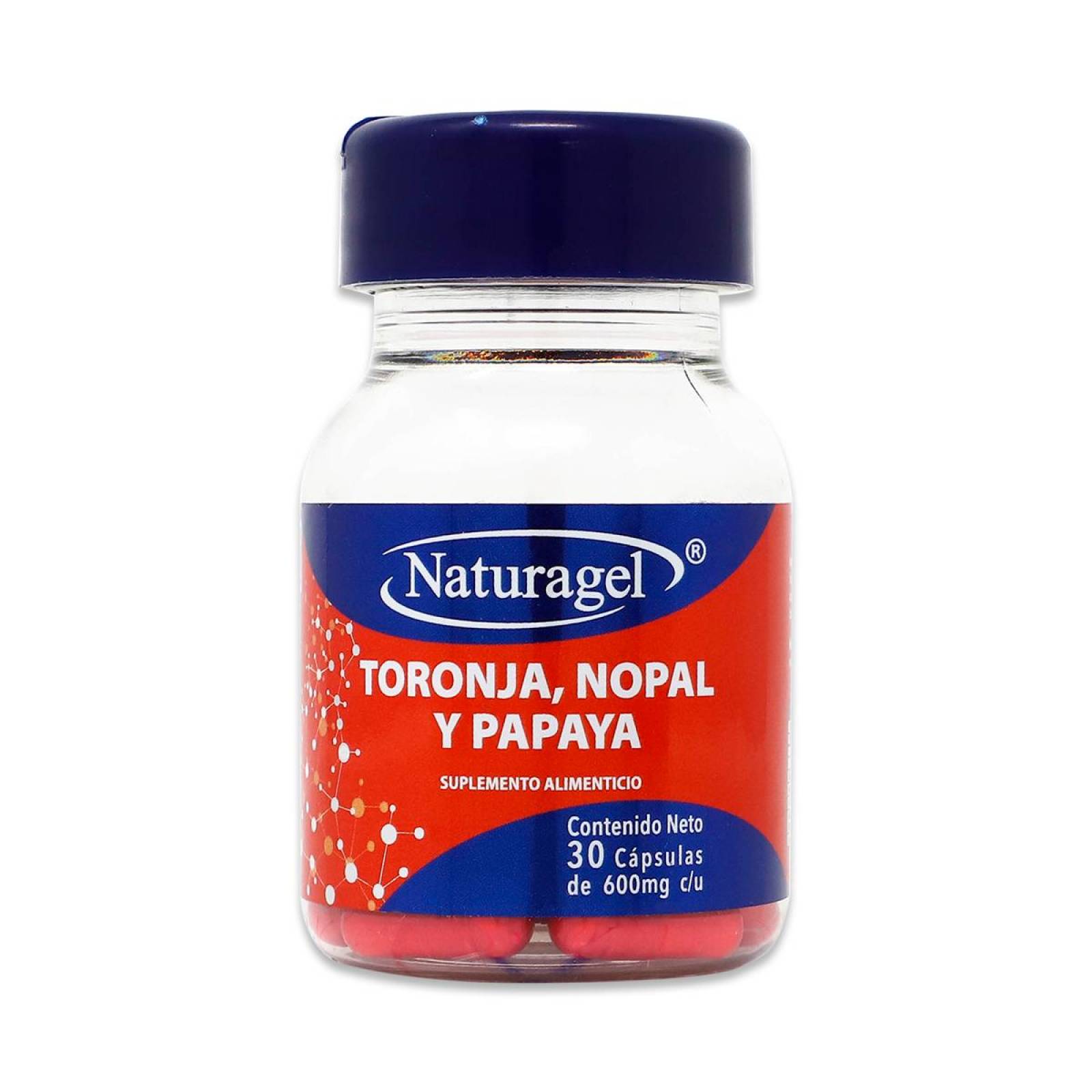 Toronja, Nopal Y Papaya Naturagel 30 Capsulas 600 Mg 
