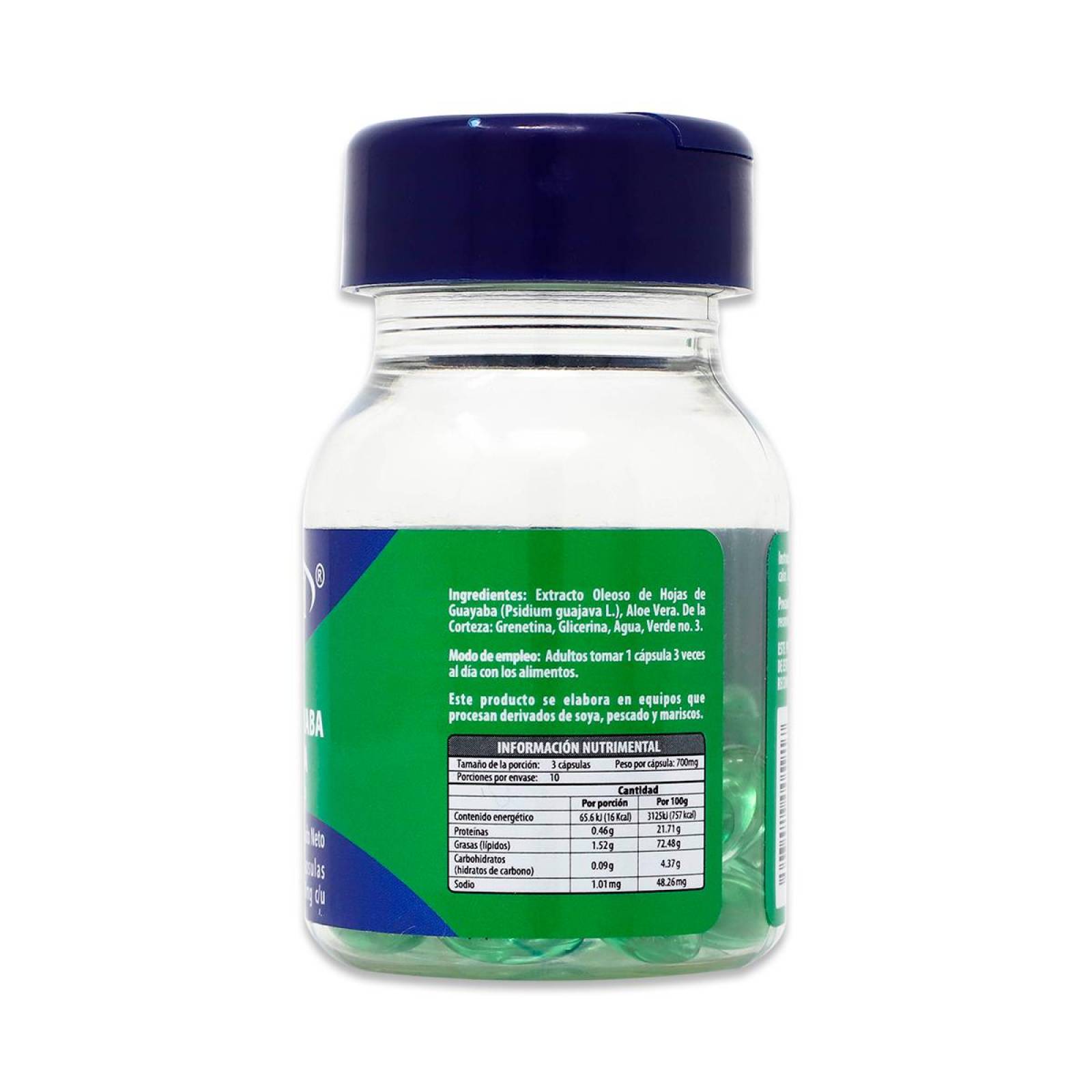 Suplemento alimenticio Naturagel Extracto De Hojas De Guayaba Y Aloe Vera 30 Capsulas 700 Mg C/U