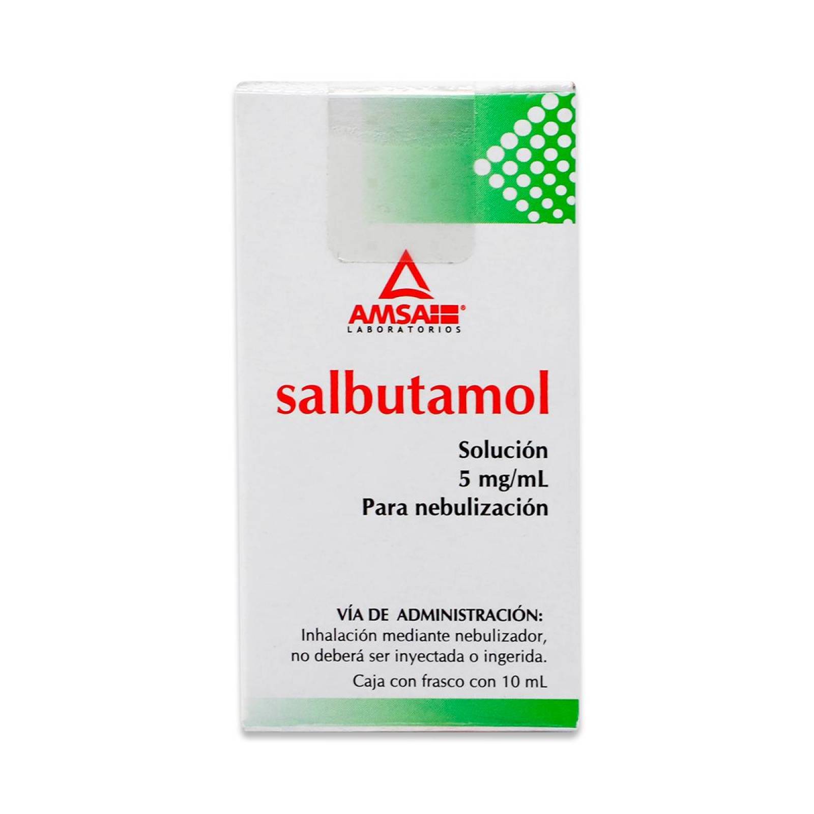 Salbutamol Amsa Solucion Para Nebulizacion 5 Mg 