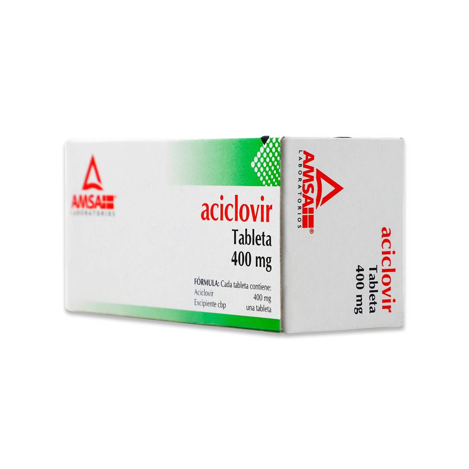 Aciclovir Amsa Caja Con 35 Tabletas 400 Mg 