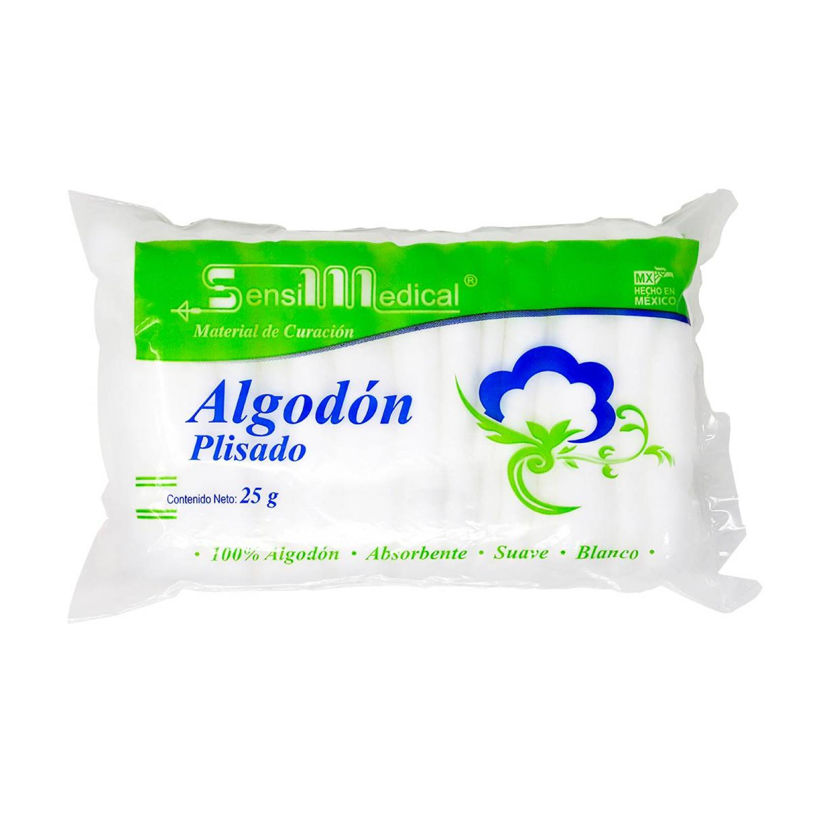 Algodon Plisado 25 G, Sensilmedical 