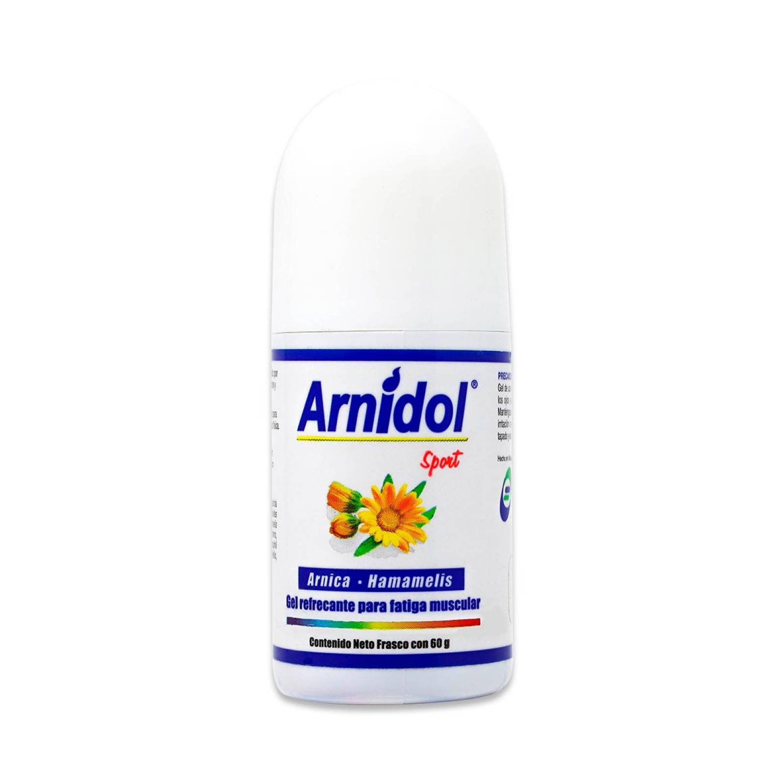 Arnidol Sport Roll-On Frasco Con 60 G, Gel Refrescante Para Fatiga Muscular, Bio Salud 