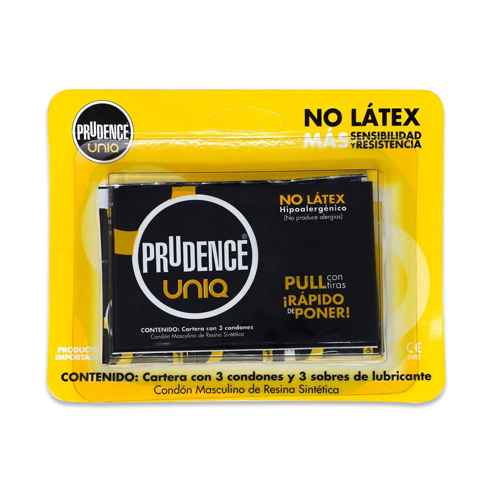 Prudence Dkt Uniq Cartera Con 3 Condones 