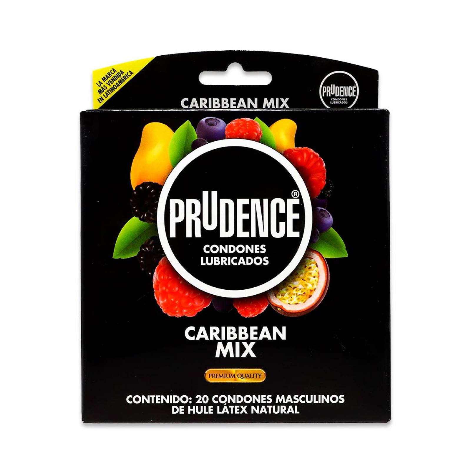 Prudence Dkt Caribbean Mix Sabor Y Aroma Mix Caja Con 20 Condones 