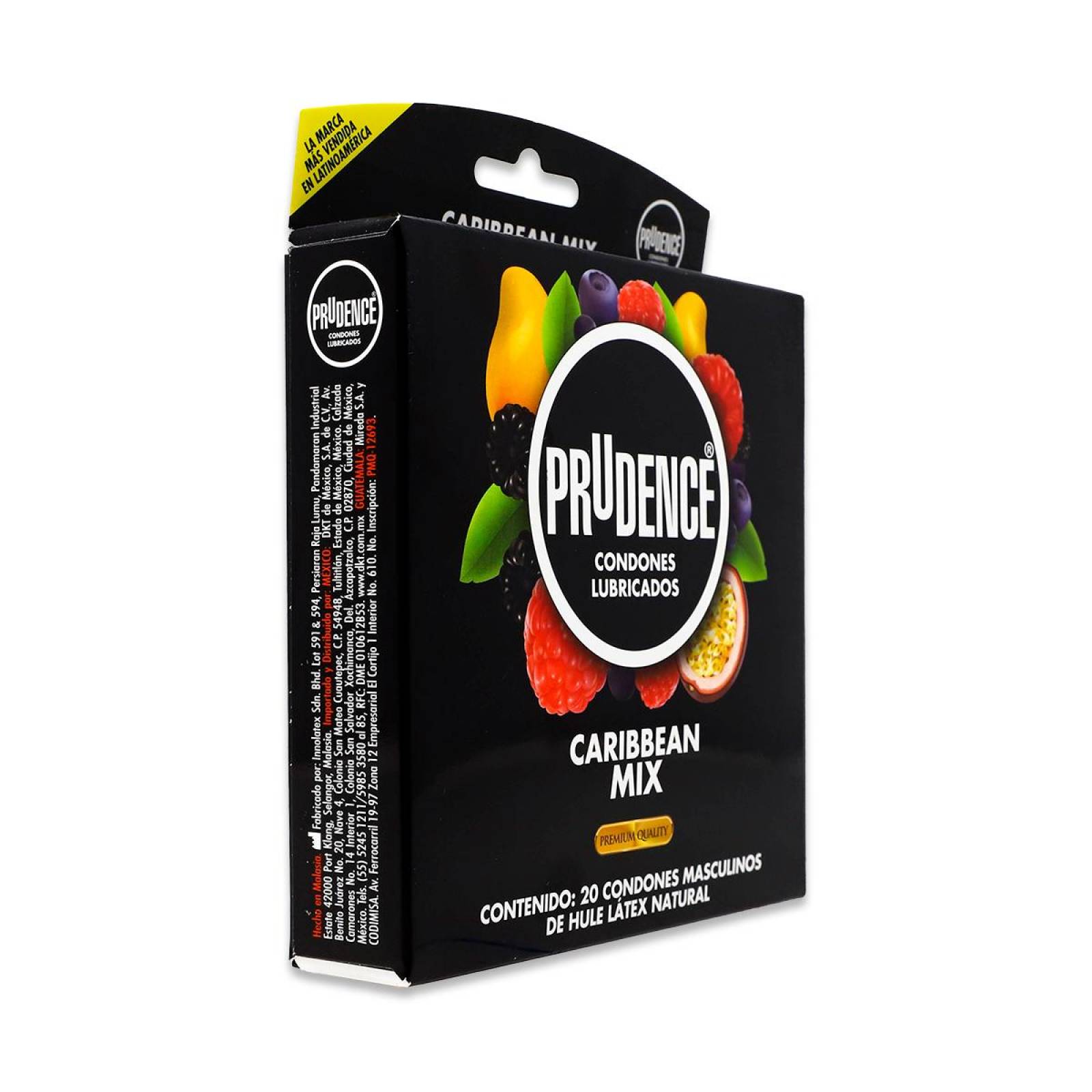 Prudence Dkt Caribbean Mix Sabor Y Aroma Mix Caja Con 20 Condones