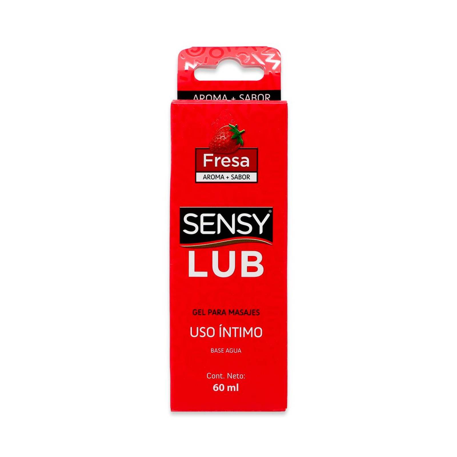 Sensy Lub Gel Para Masajes Uso Intimo Fresa 60 Ml