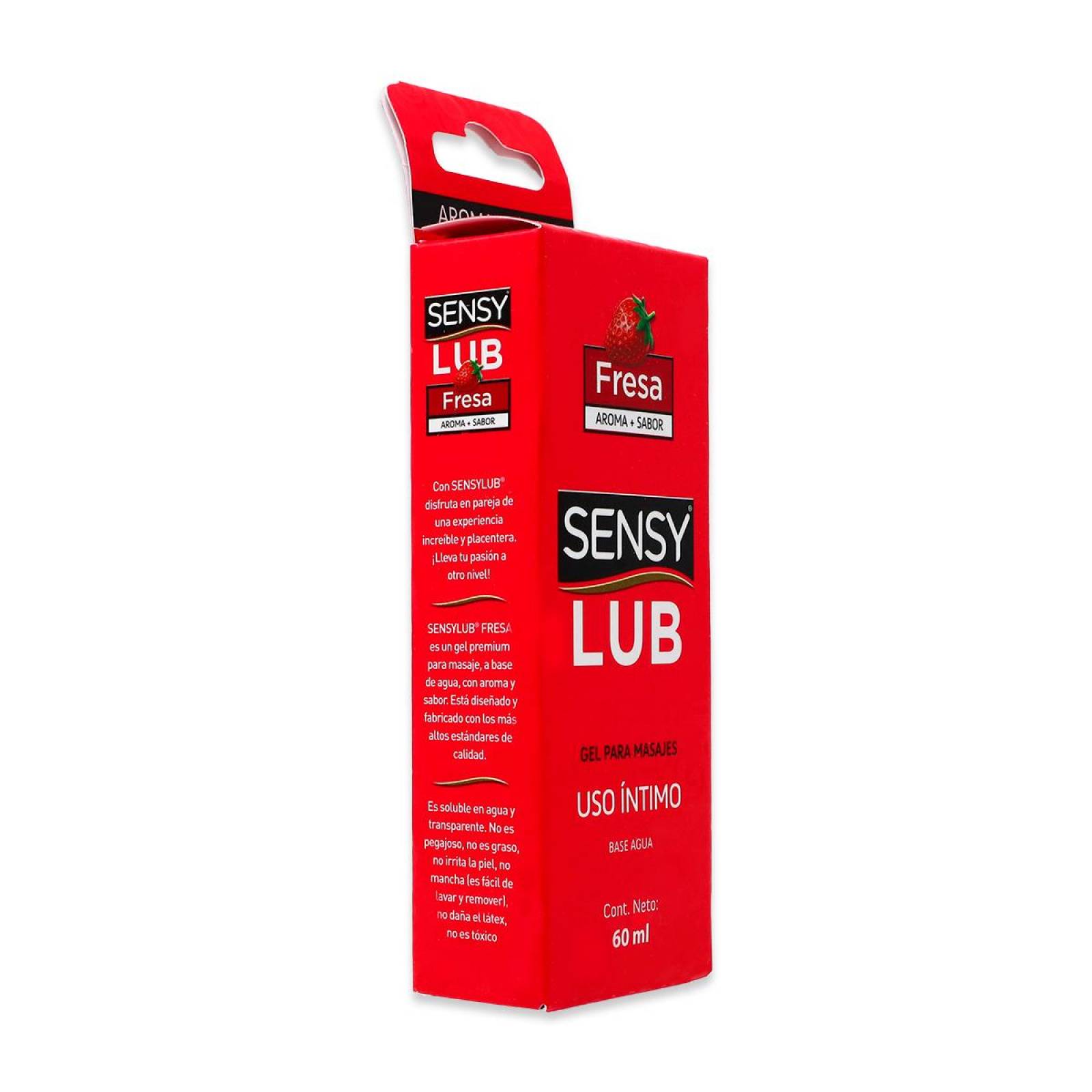 Sensy Lub Gel Para Masajes Uso Intimo Fresa 60 Ml