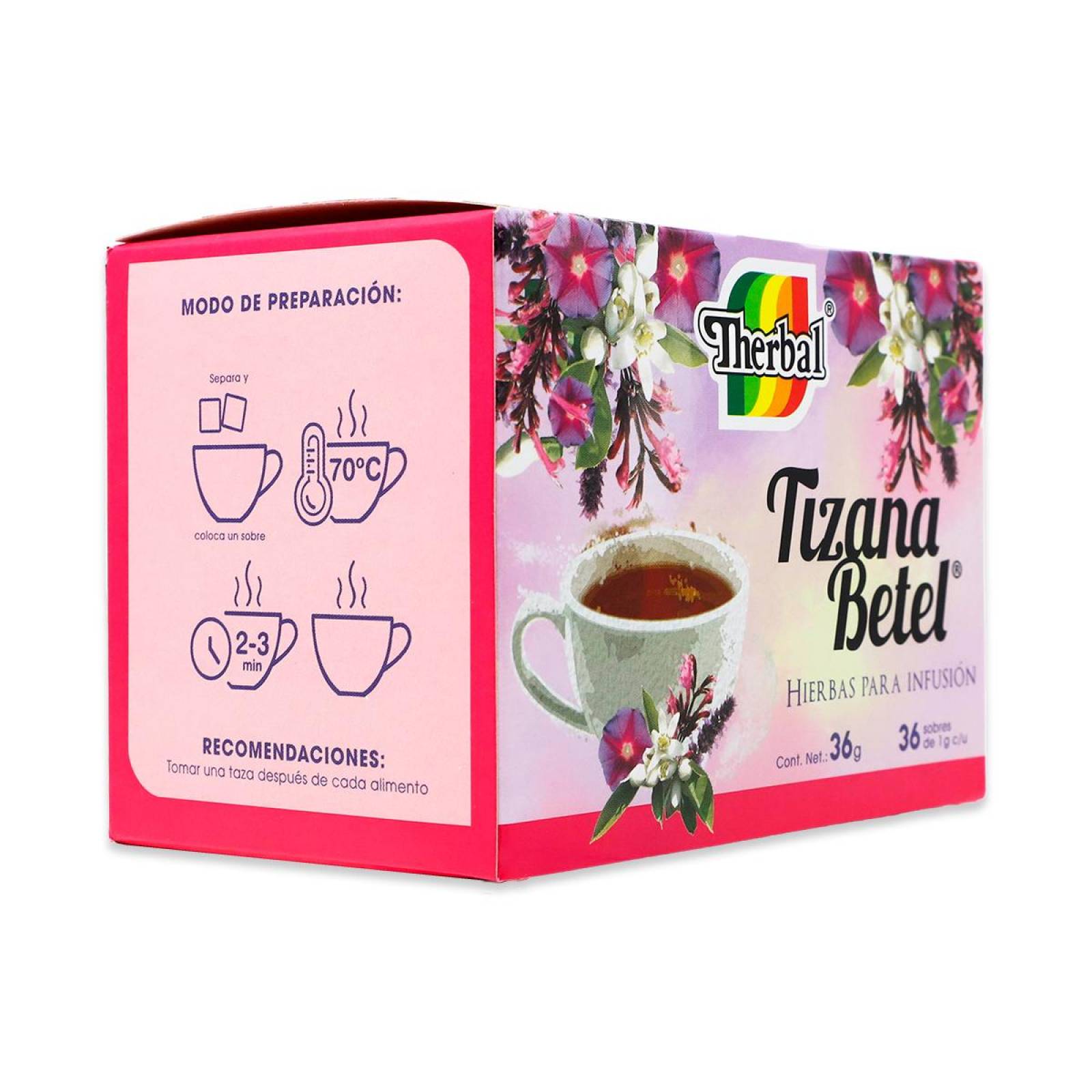 Tizana Betel Therbal Hierbas Para Infusion Caja Con 36 Sobres De 1 G C/U 
