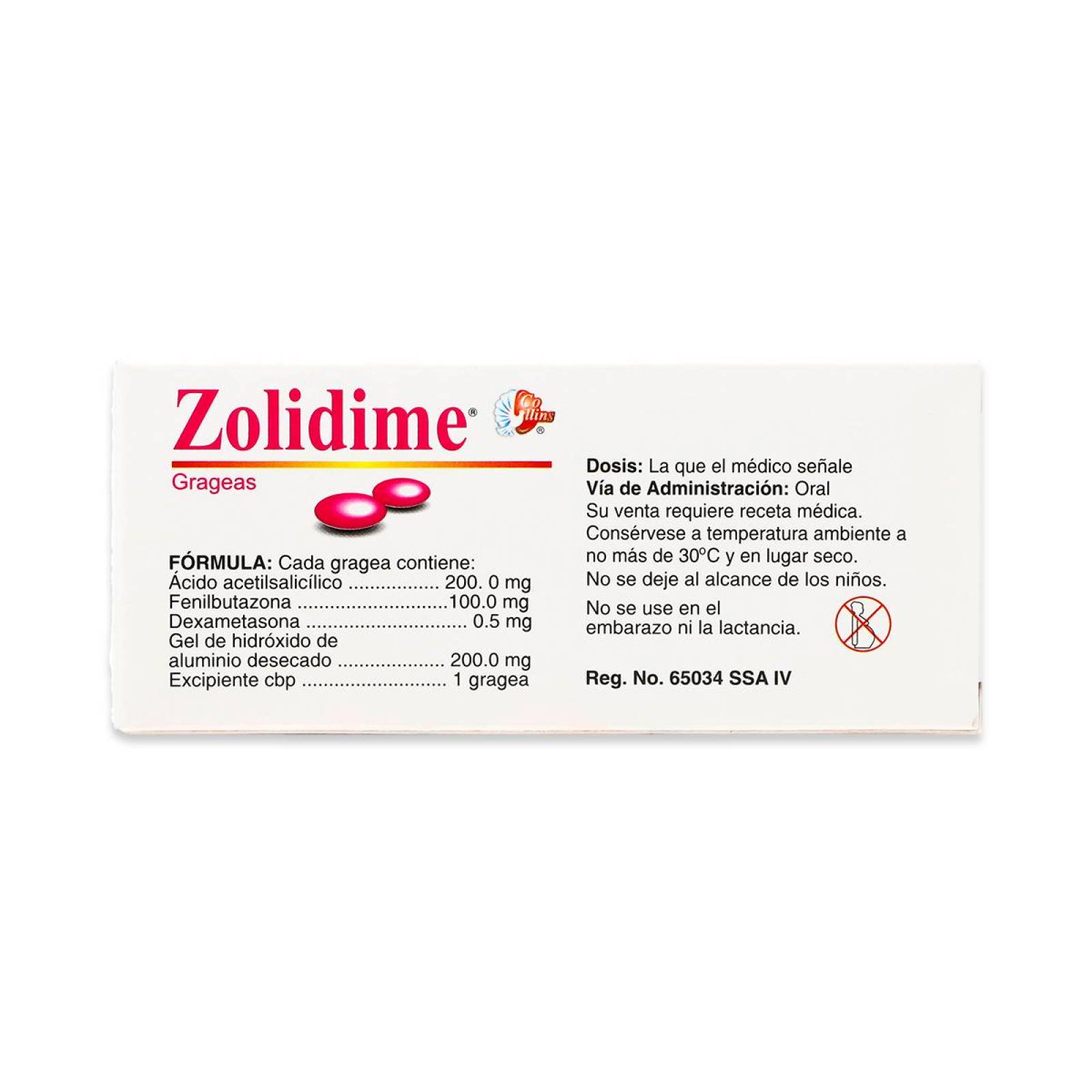 Zolidime Collins Caja Con 20 Grageas