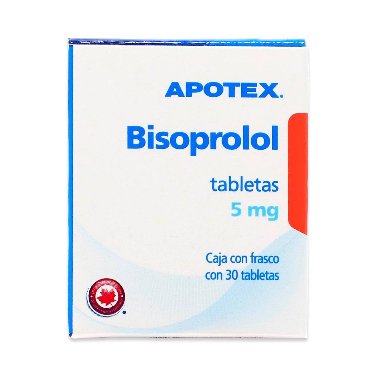 Bisoprolol Apotex Frasco Con 30 Tabletas 5 Mg 