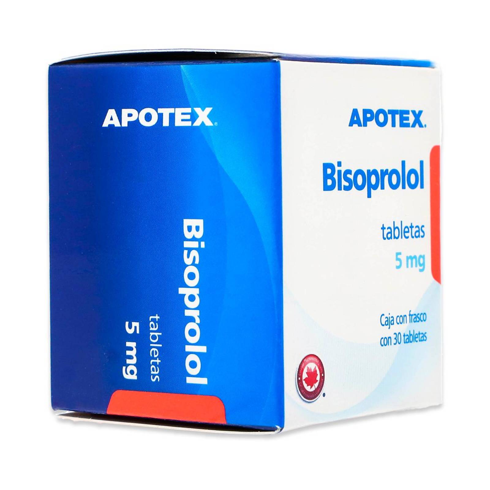 Bisoprolol Apotex Frasco Con 30 Tabletas 5 Mg 
