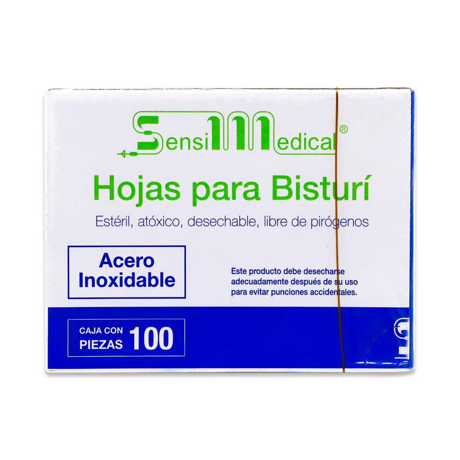 Hojas P/Bisturi Acero Inoxidable N20 Cont 100 Pzas 