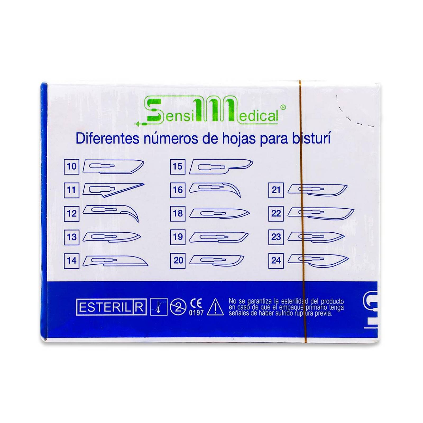 Hojas P/Bisturi Acero Inoxidable N20 Cont 100 Pzas 