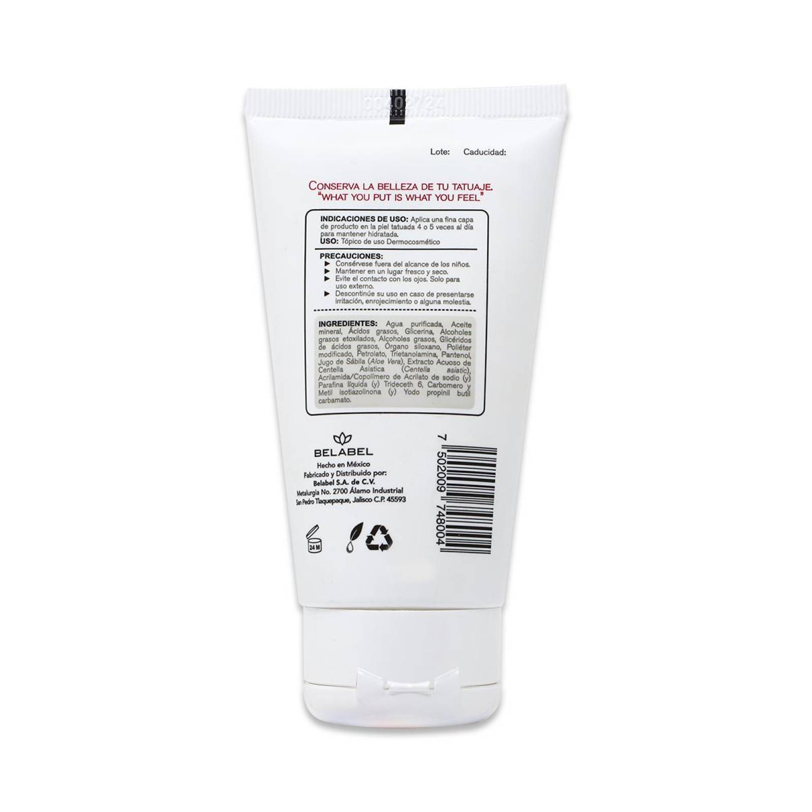 Tatto Master Crema Rehidratante Para Tatuajes, 75 G, Belapiel 