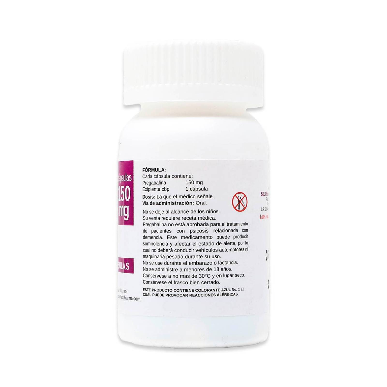 GABADIOL PREGABALINA, 28 CAPSULAS 150 MG, SBL
