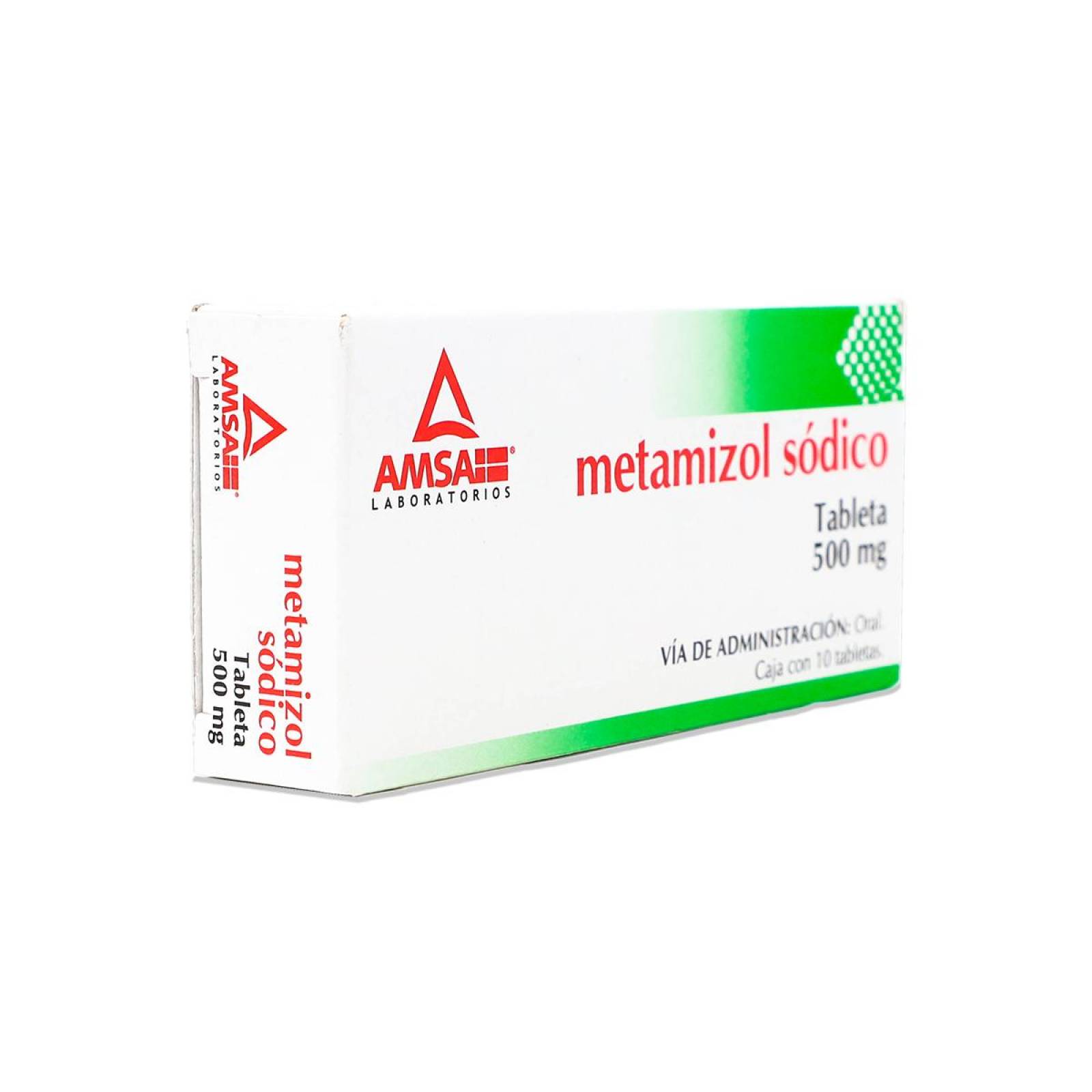 Medicamento Amsa Metamizol Sódico, 10 Tabletas 500 Mg 