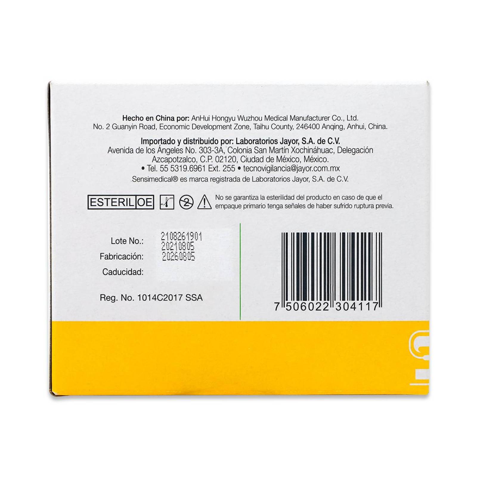Agujas Hipodérmicas Sensil Medical Estéril Desechable Y Libre De Pirógenos Calibre 20G X 38 Mm Cont 100 Pzas 