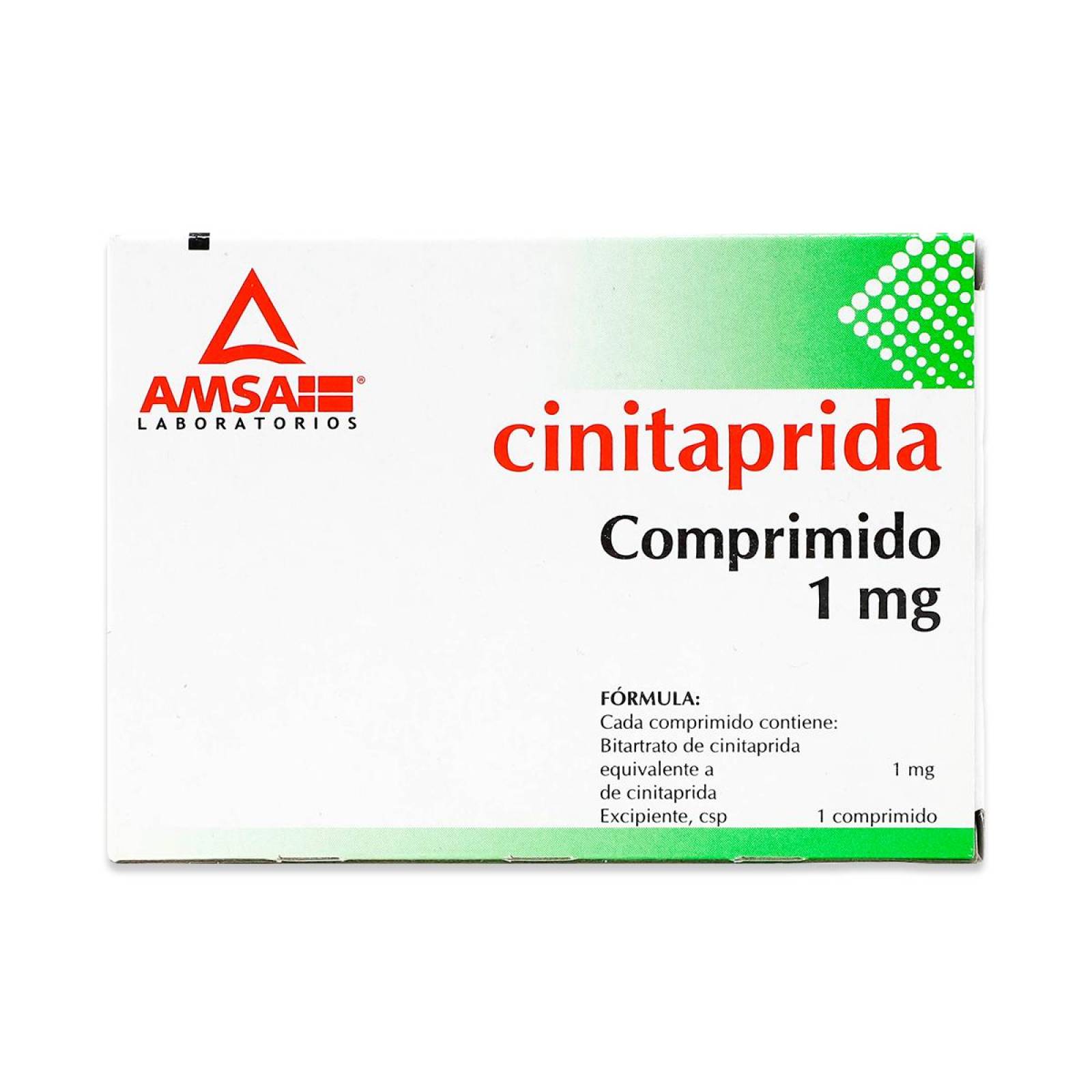 Medicamento Amsa Cinitaprida 25 Comp 1 Mg