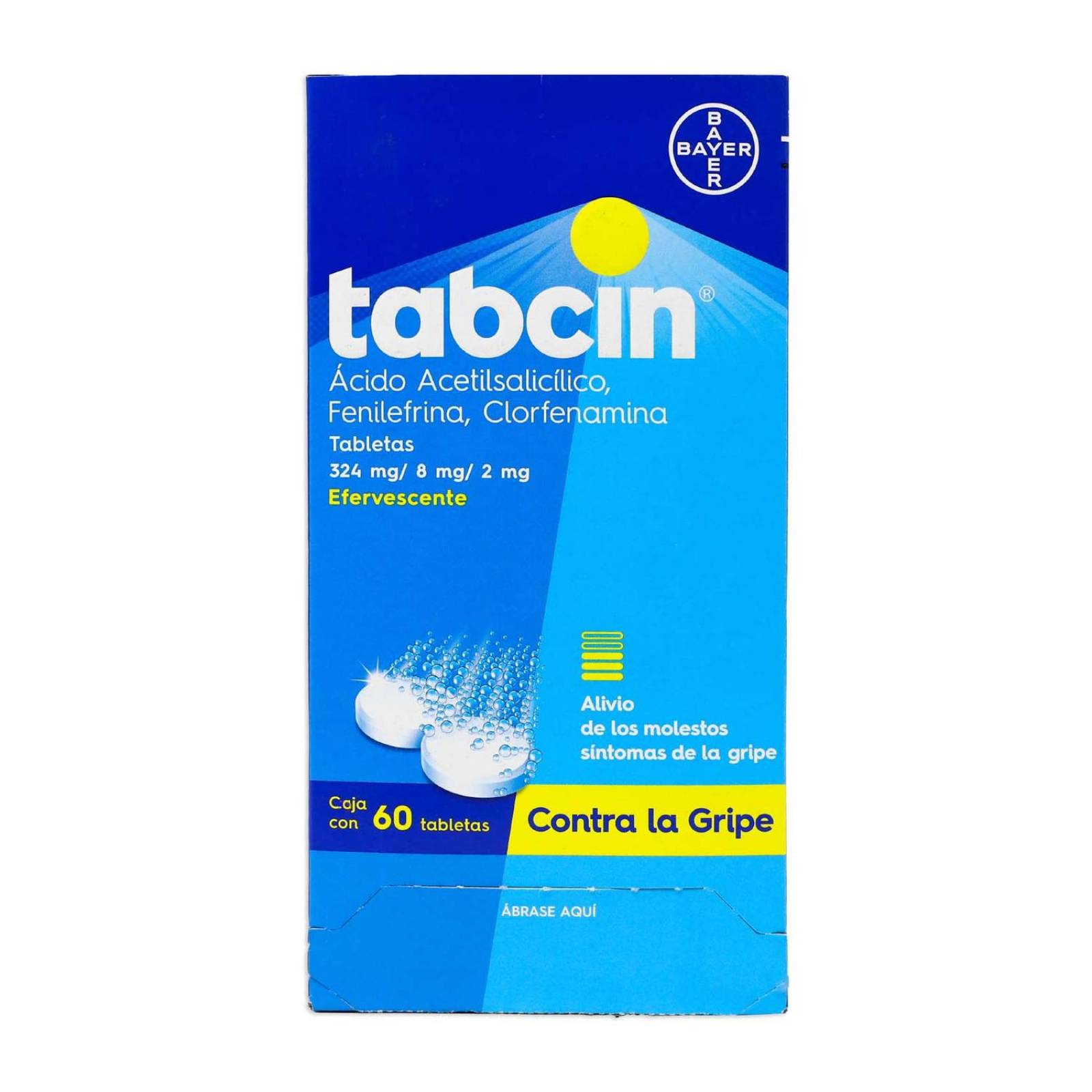 Antigripal Bayern Tabcin Dispensador 60 tabletas 
