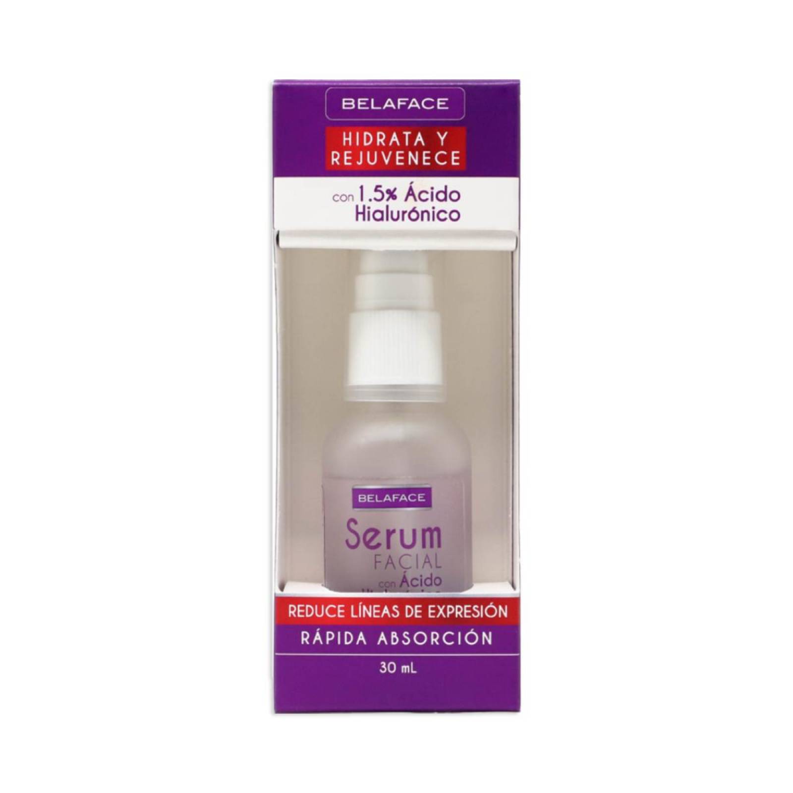 Acido Hialuronico Belaface Serum Facial Humecta e Hidrata 30ml 