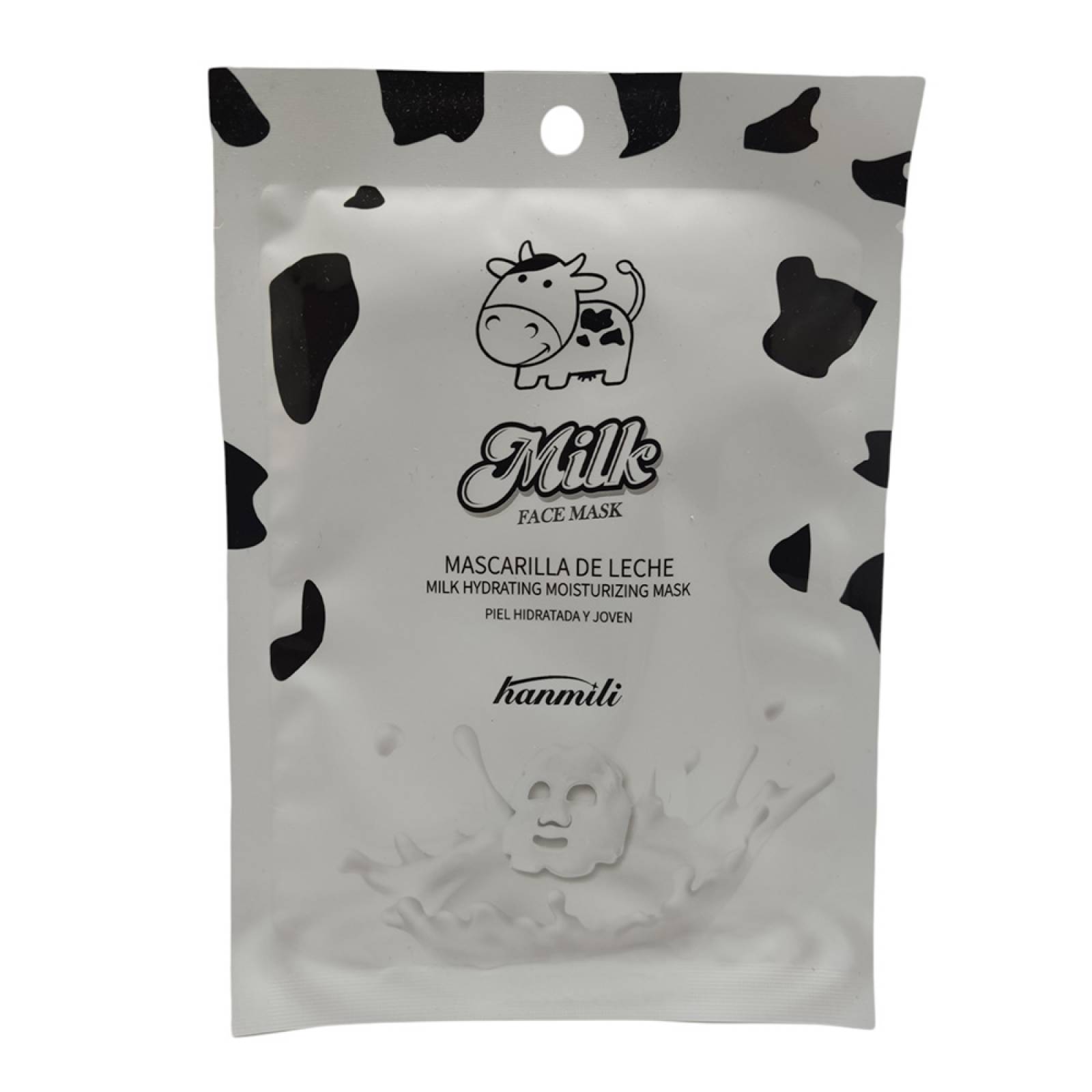 Paquete De 5 Piezas De Mascarilla Facial De Tela De Leche