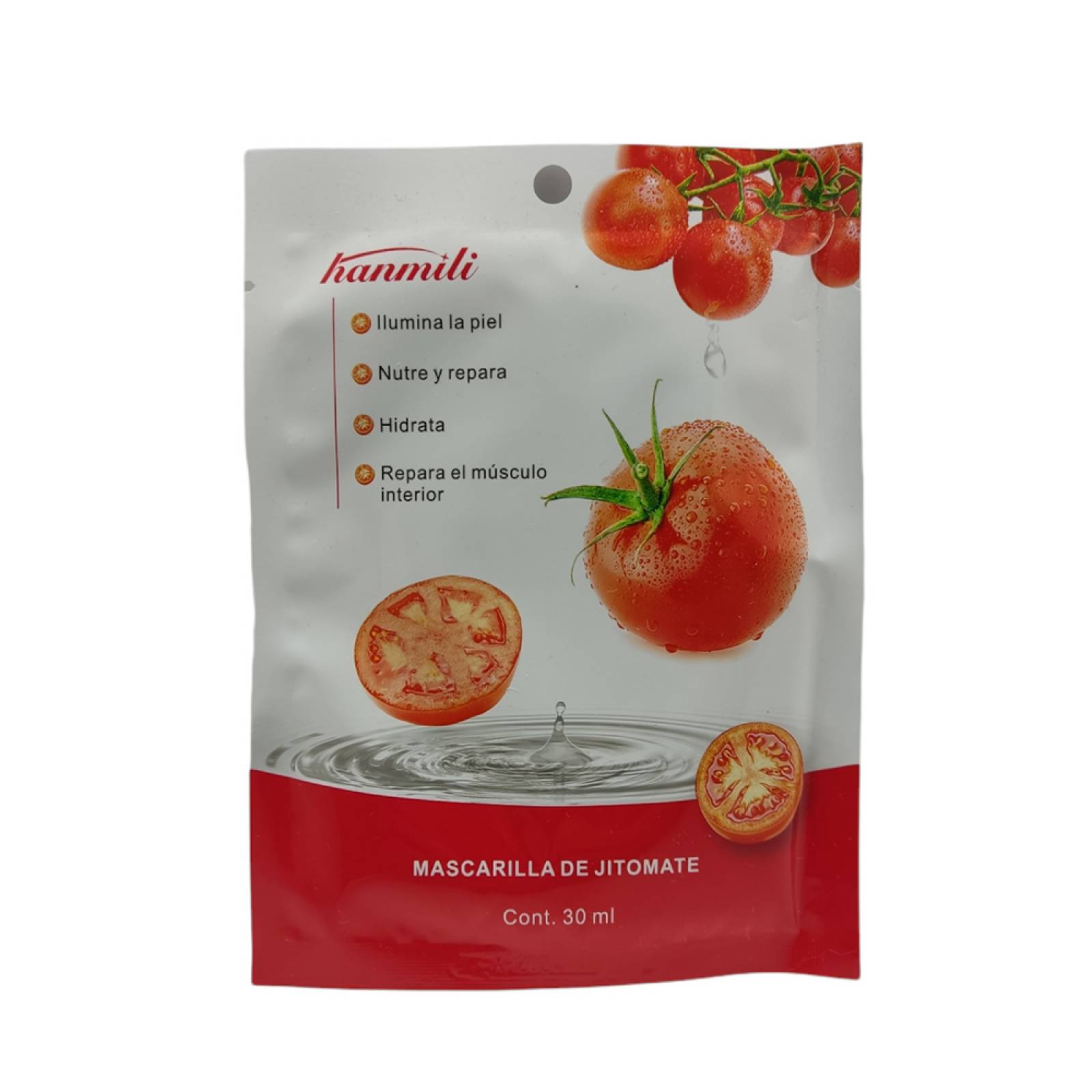 Paquete De 5 Piezas De Mascarilla Facial De Tela De Jitomate