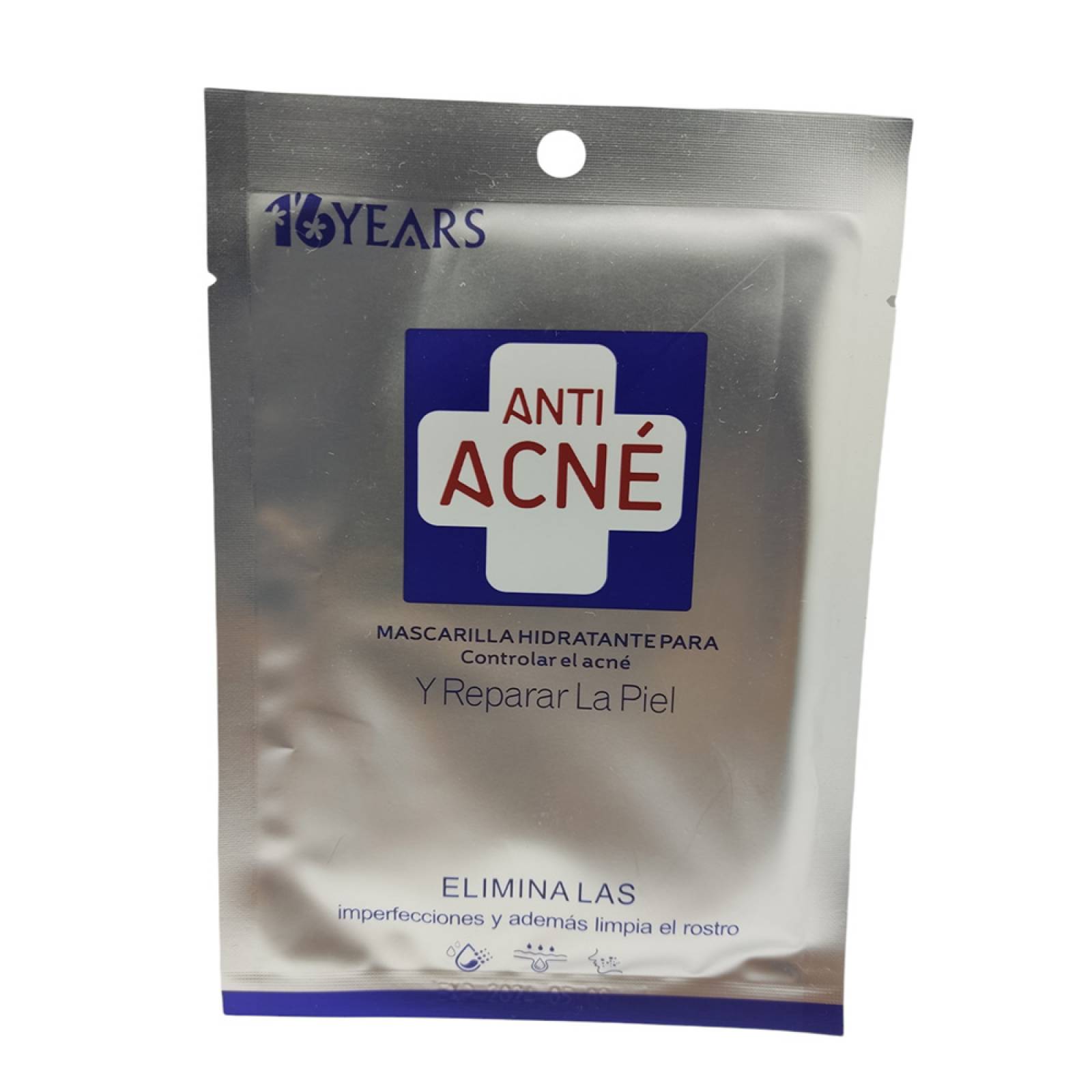 Paquete De 5 Piezas De Mascarilla Facial De Tela Antiacne