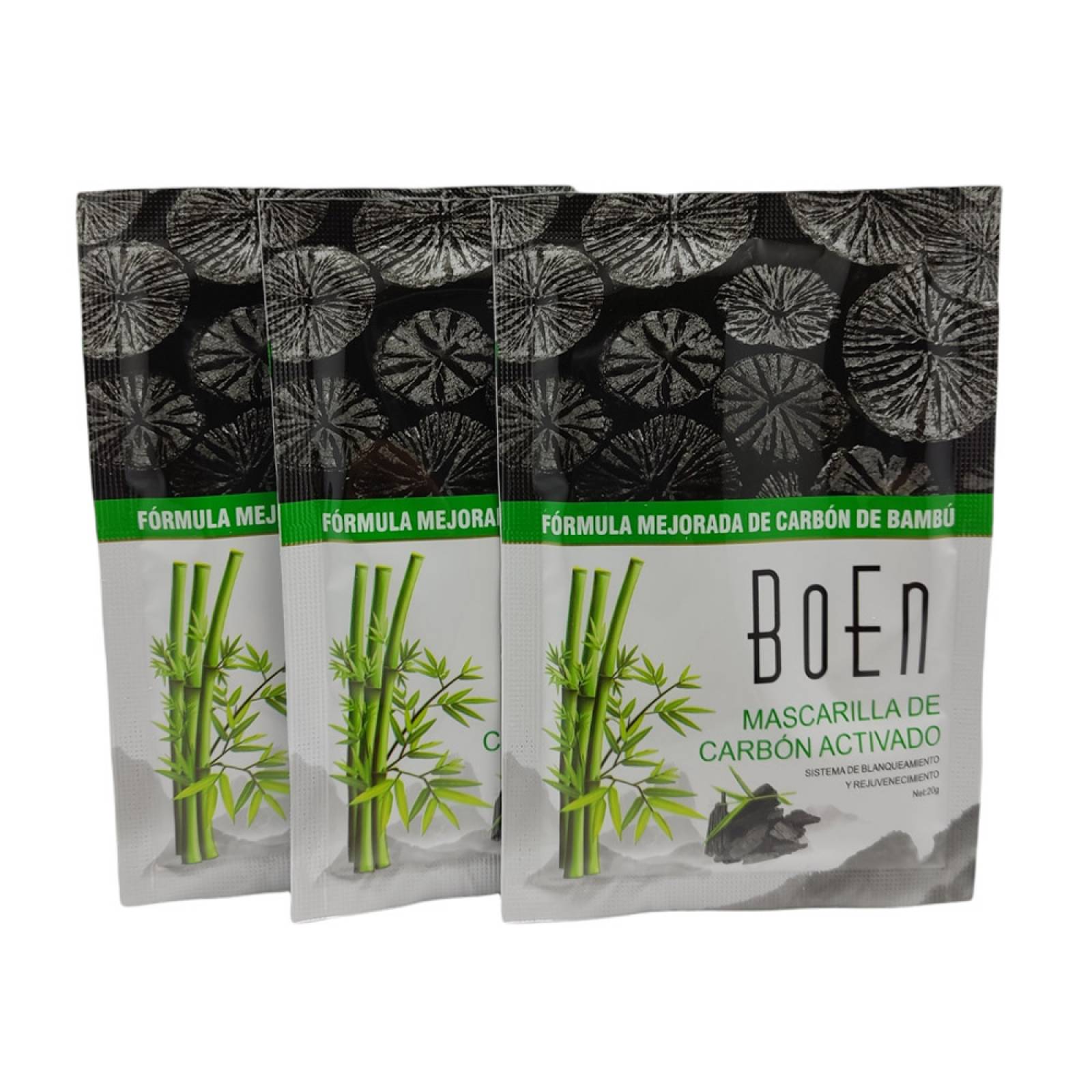 Paquete De 10 Piezas De Mascarilla Peel off de Carbón Activado.