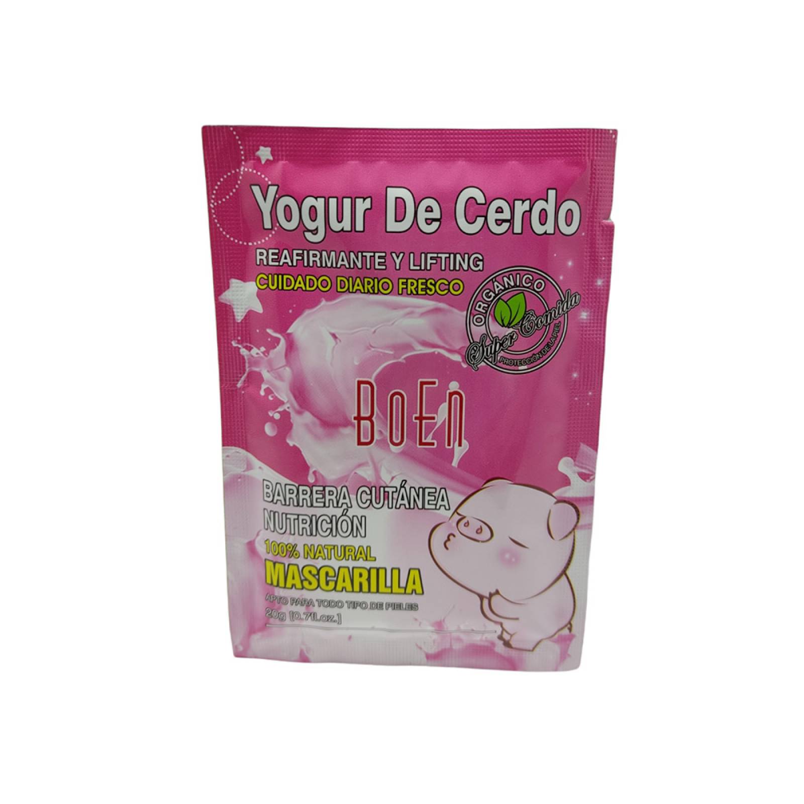 Paquete De 3 Piezas De Mascarilla peel off de yogurt de cerdo