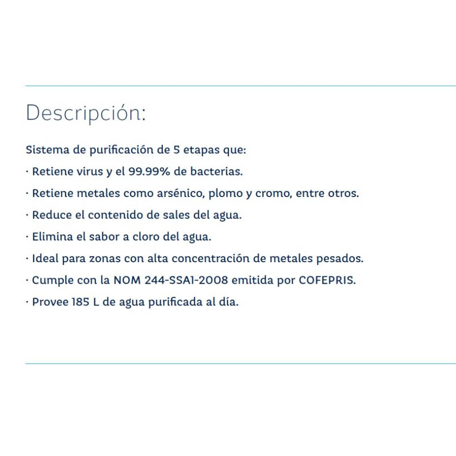 Purificador De Agua Osmosis Inversa Rotoplas