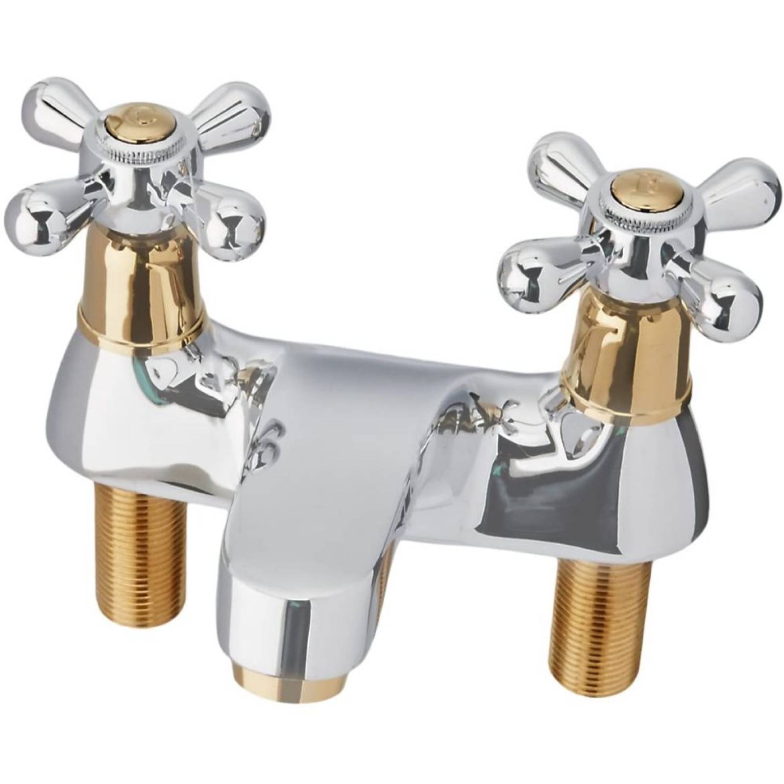 Mezcladora Para Lavabo De 4 Cruceta Cromo Oro Dica (4041.1)