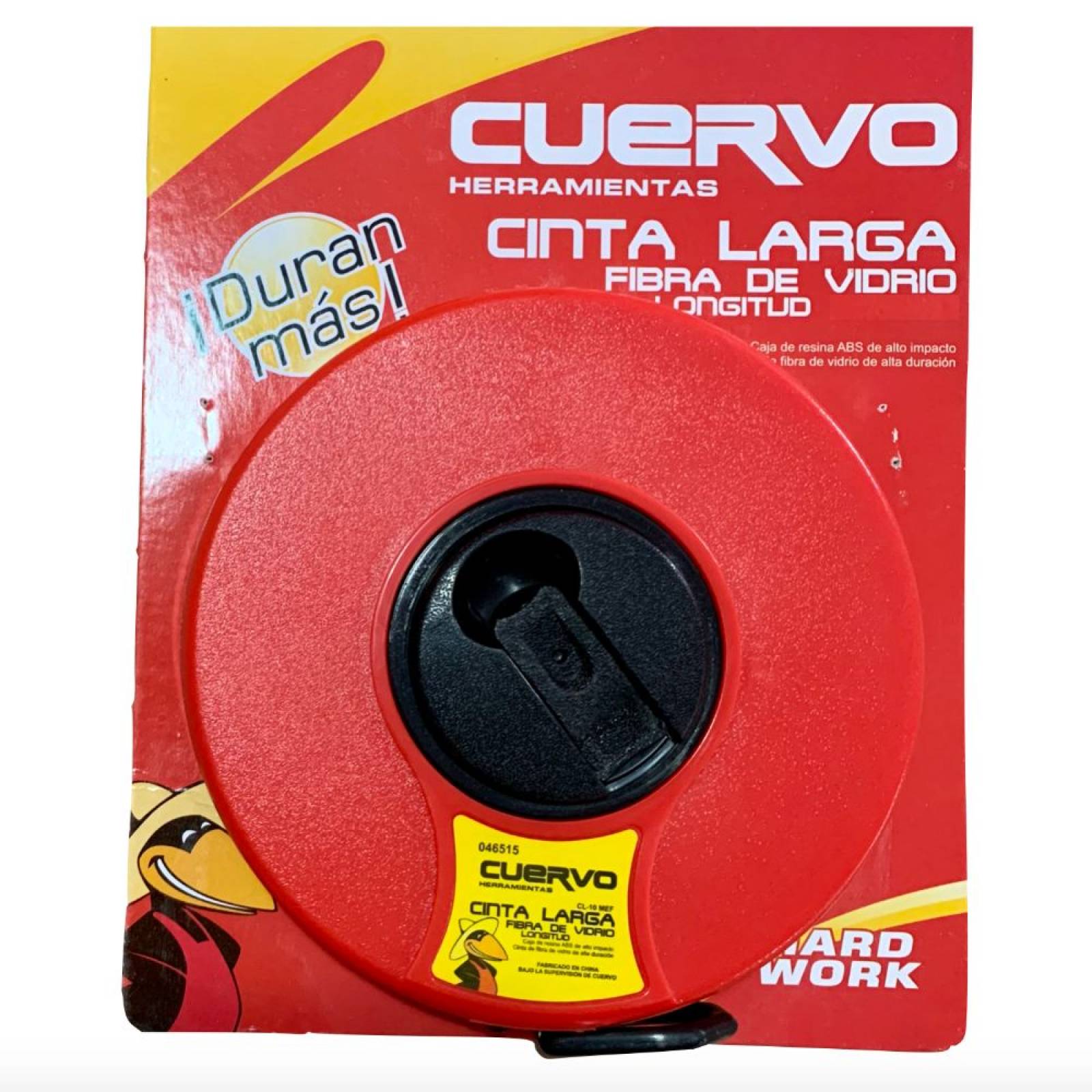 Cinta Métrica De 50 Metros De Fibra De Vidrio Cuervo