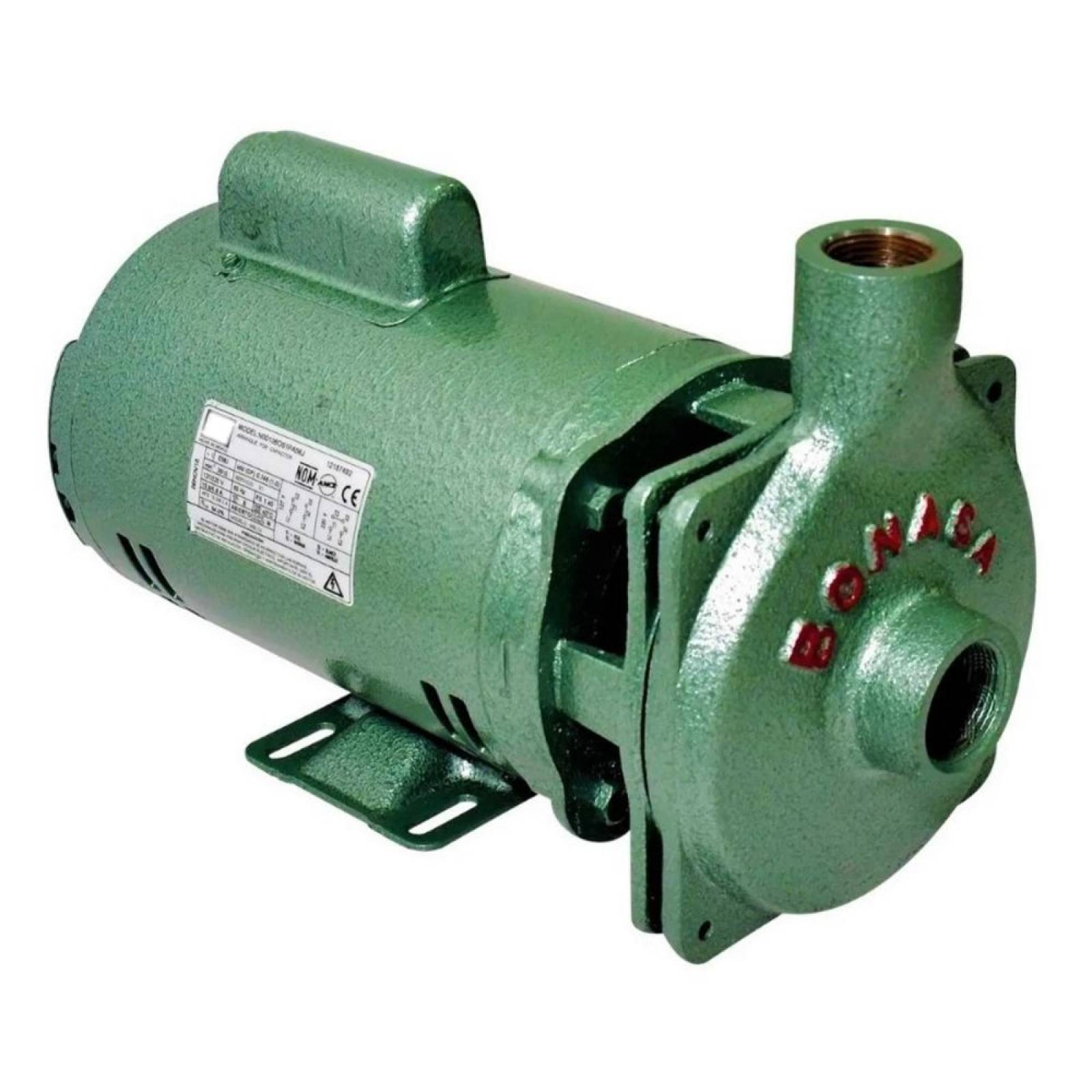 Bomba Centrifuga De Agua Bonasa 1/2 Hp De Impulsor Bronce