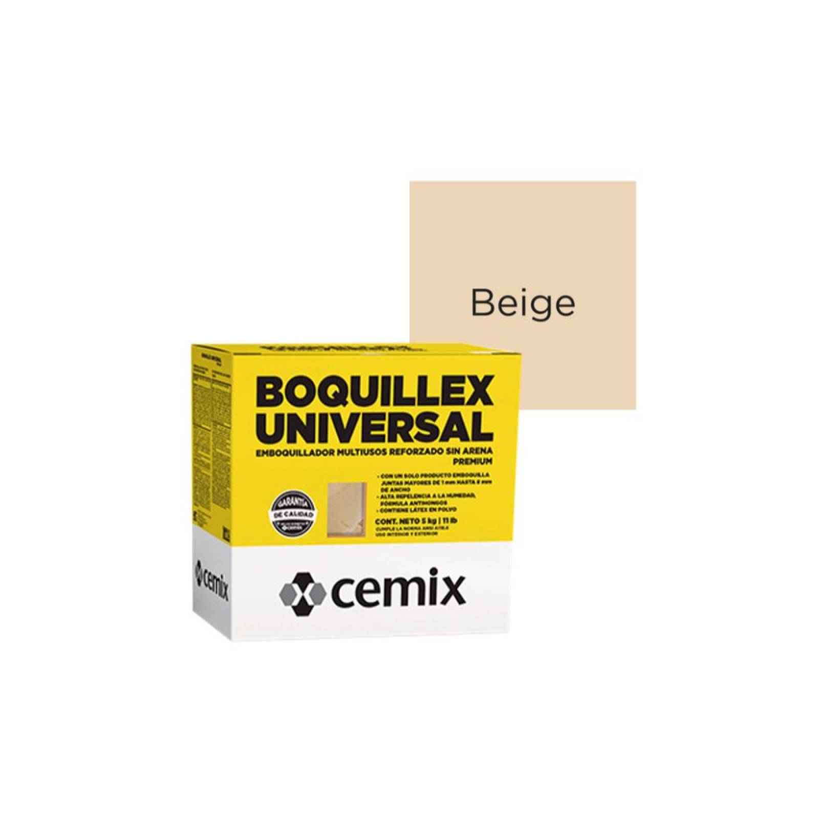 Boquilla Sin Arena Reforzado Profesional 5kg Beige Cemix