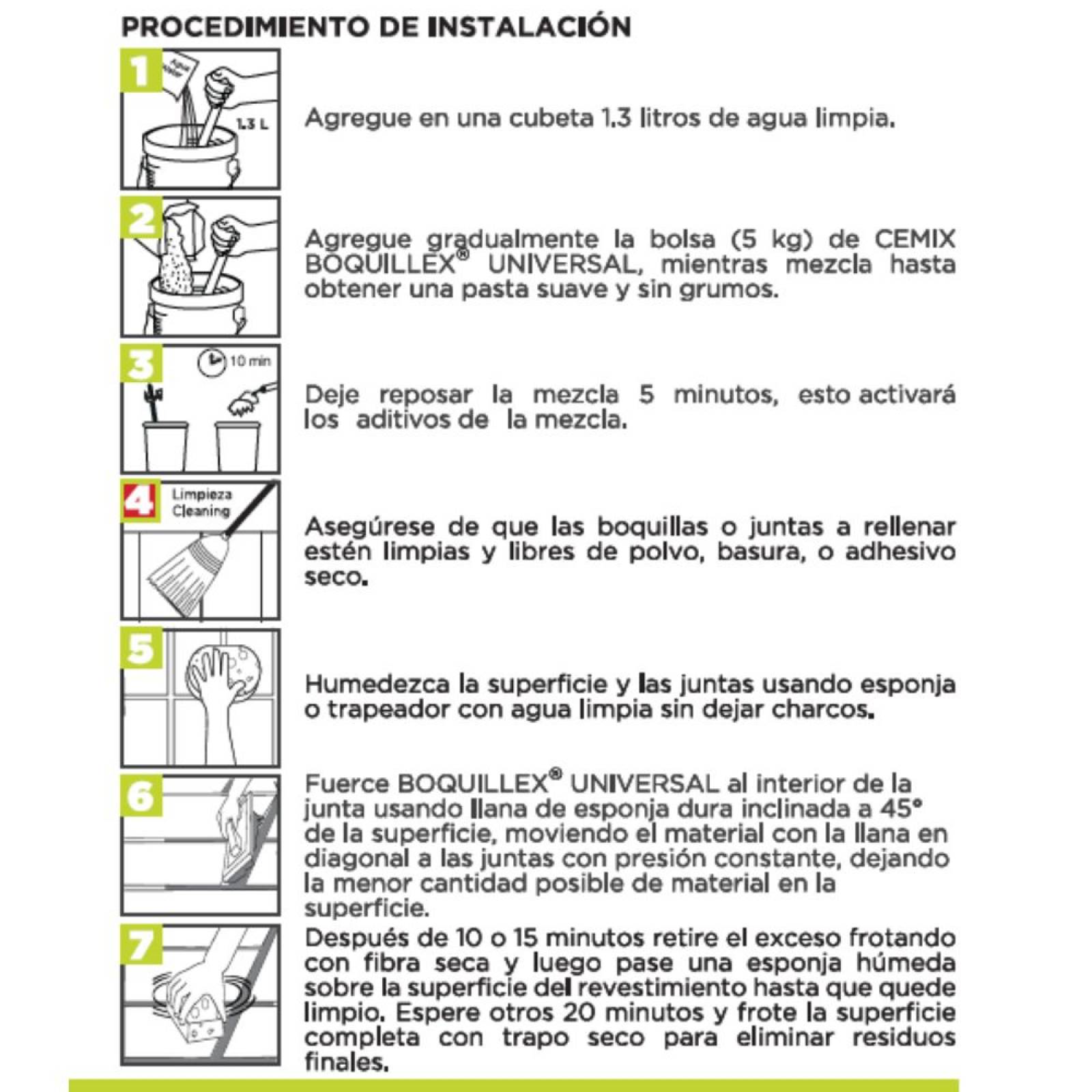 Boquilla Sin Arena Reforzado Profesional 5kg Beige Cemix
