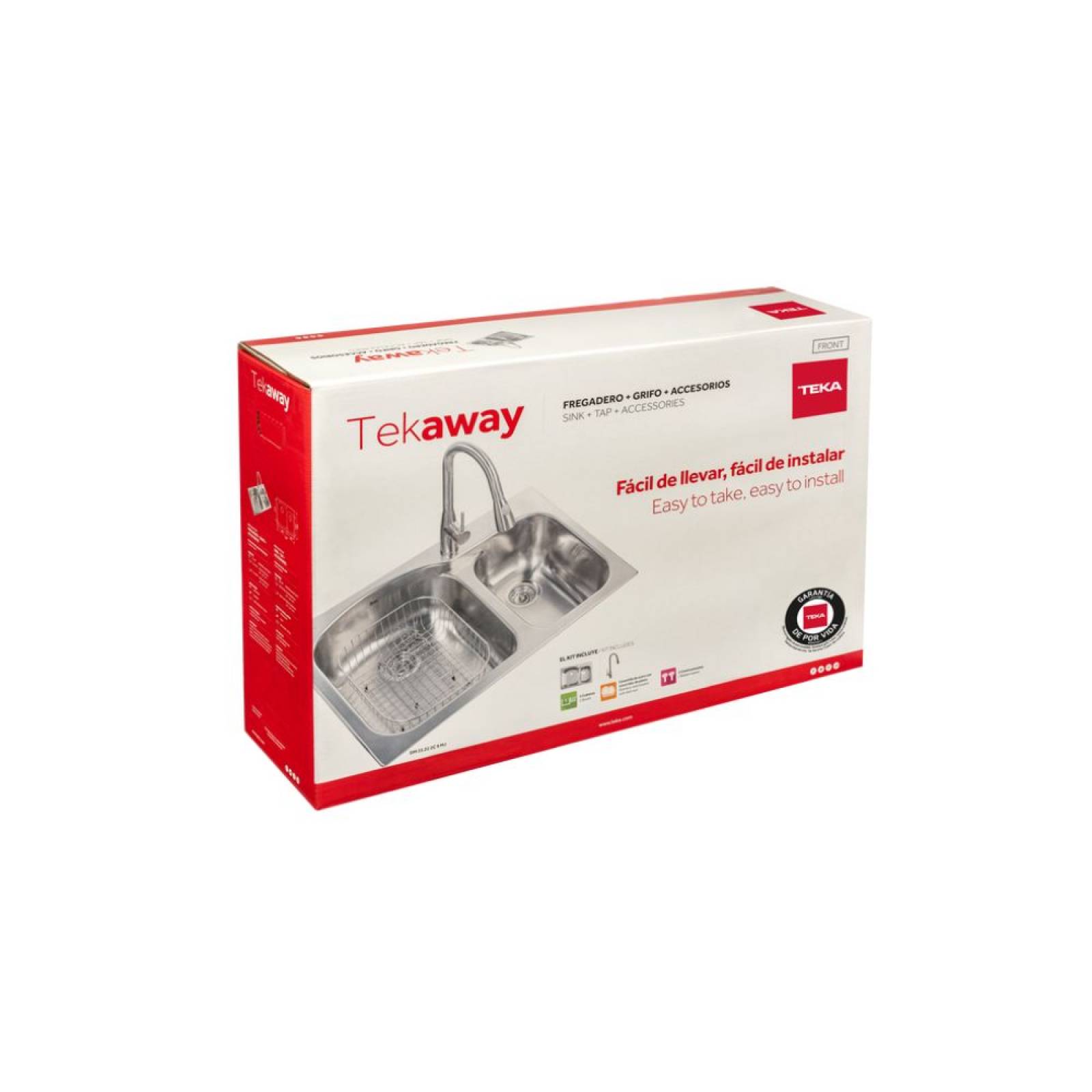Tekaway Fregadero + Grifo + Accesorios (dm 33.22 2c 9 Mj)