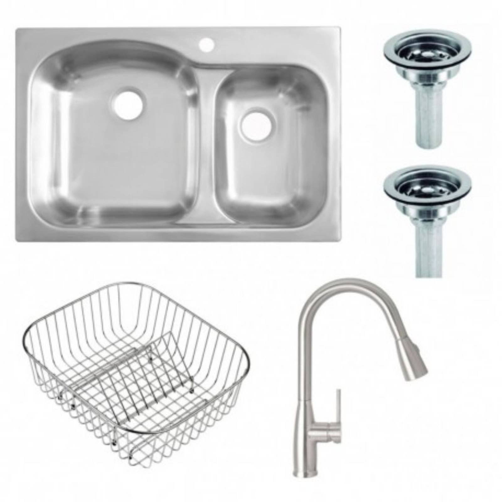 Tekaway Fregadero + Grifo + Accesorios (dm 33.22 2c 9 Mj)