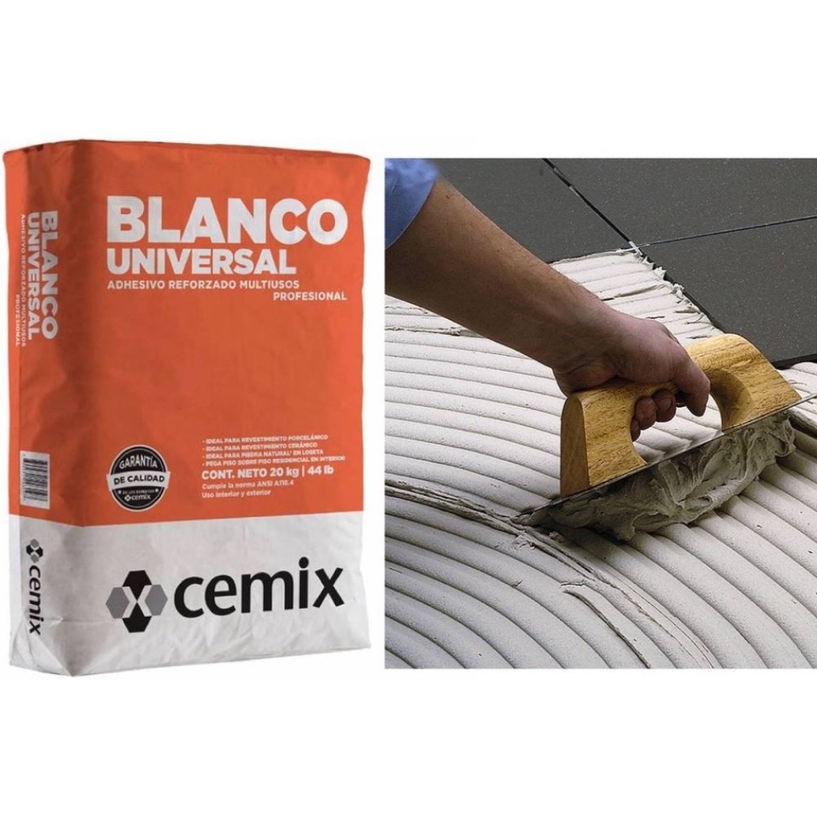 Adhesivo Universal Blanco Cemix 20 Kg