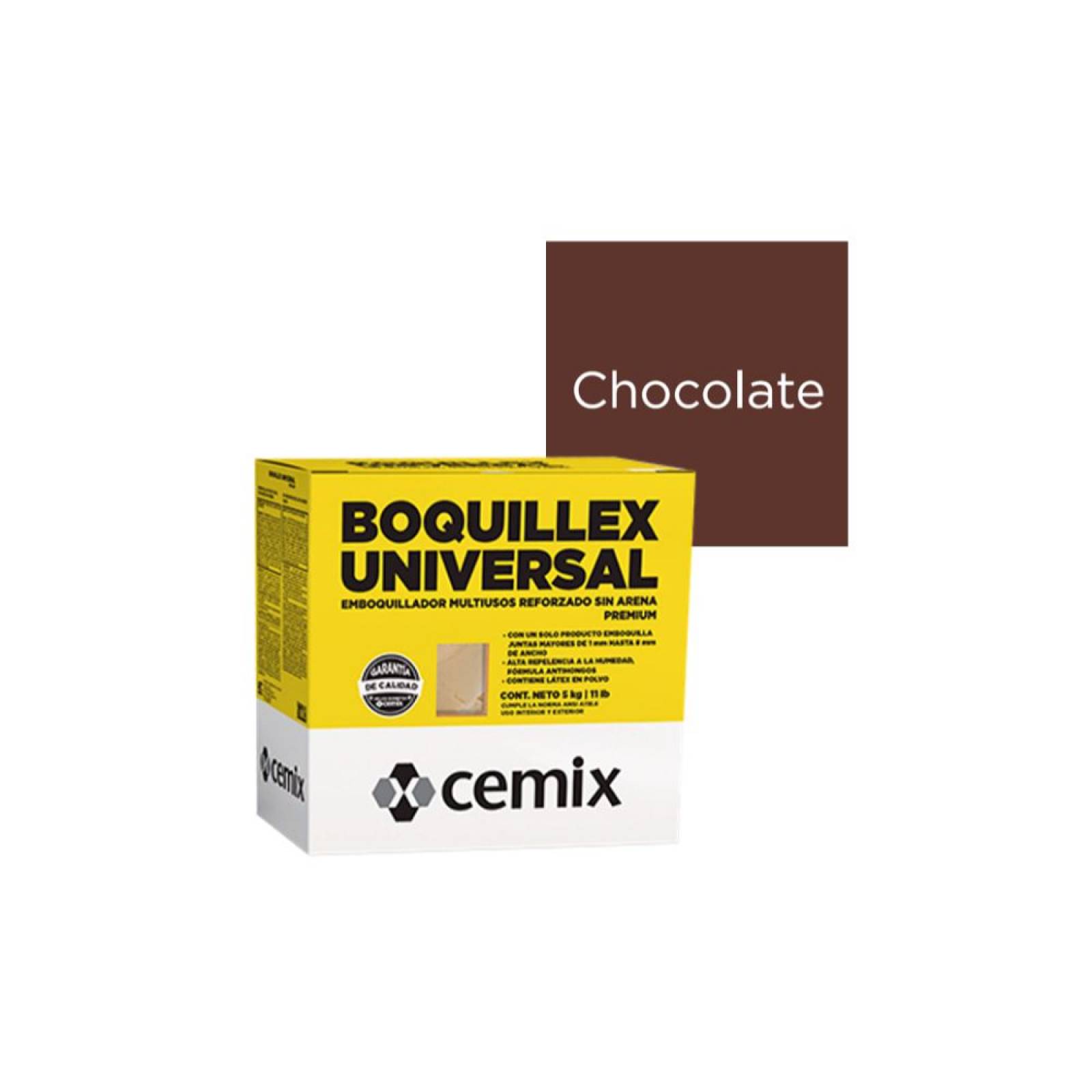 Boquilla Sin Arena Reforzado Profesional 5kg Chocolate Cemix