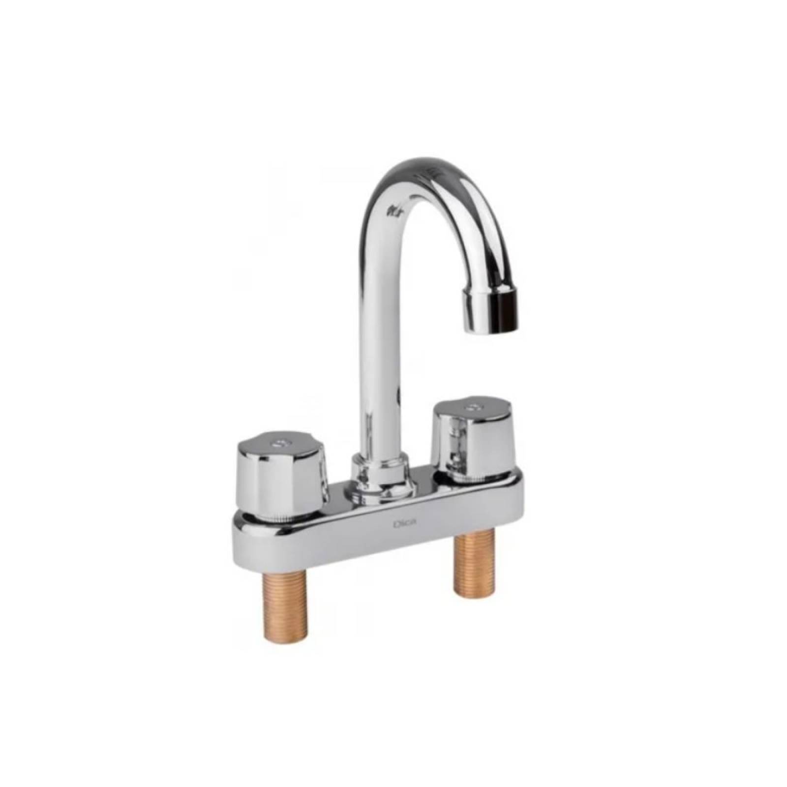 Mezcladora Para Lavabo De 4 Tipo Bar Cromo Dica (4060)