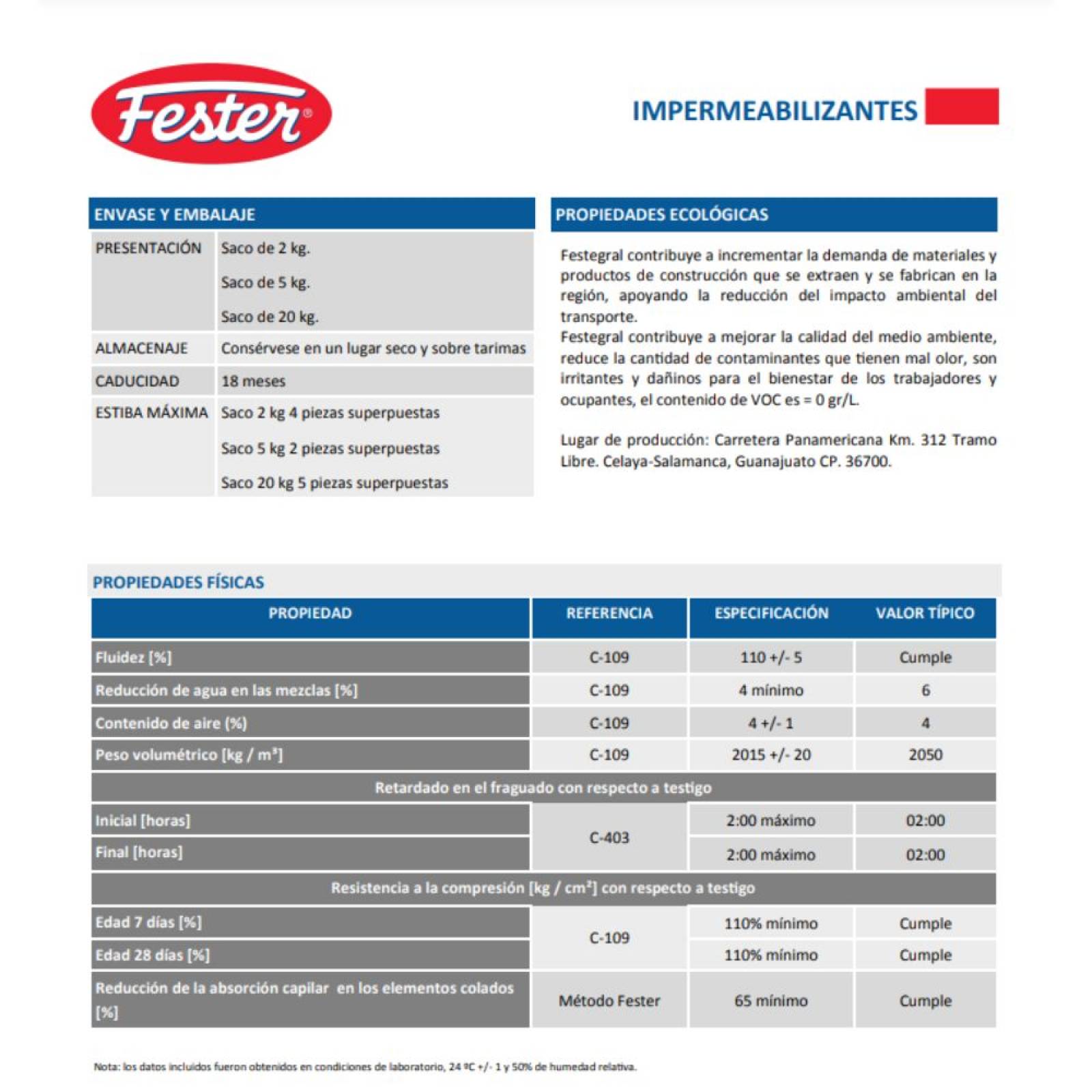 Festegral De 5 Kg Fester