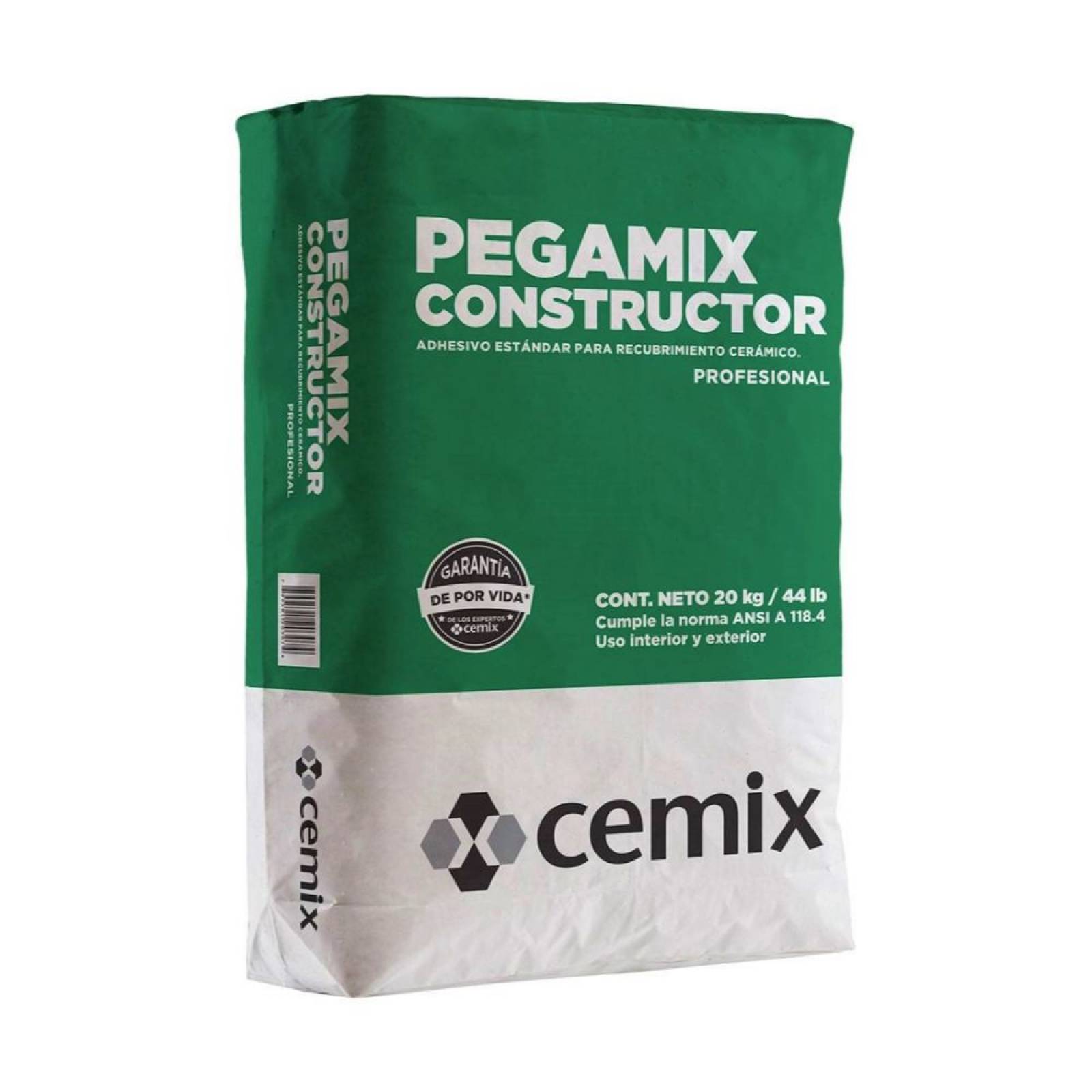 Adhesivo Pegamix Constructor Blanco Cemix 20 Kg